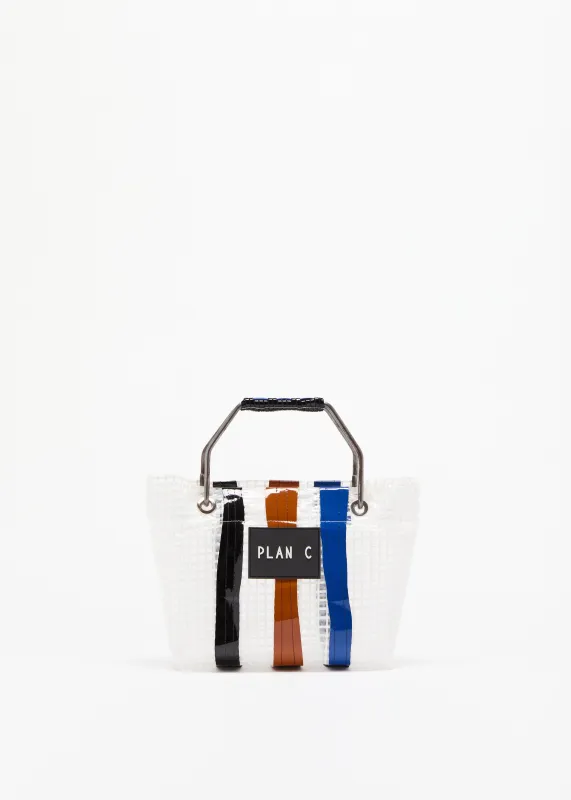 MINI WHITE WAXED BEACH BAG made by Plan C