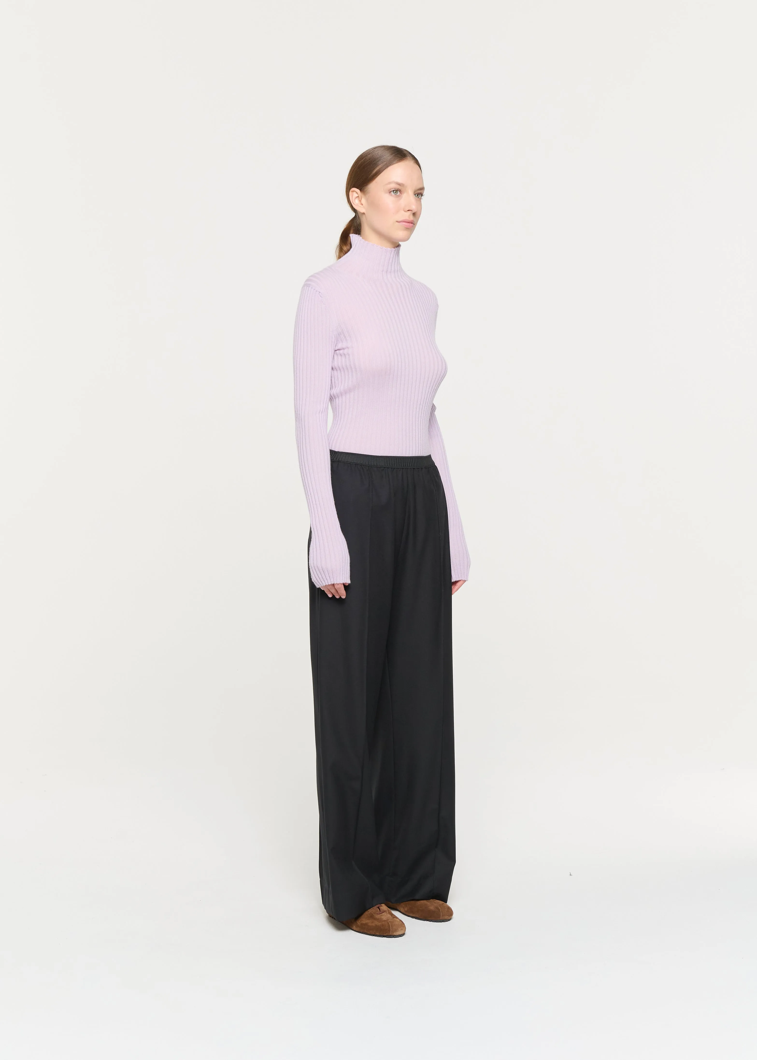 ELASTICATED WAIST BLACK TROUSERS sold by Plan C product image thumbnail 3