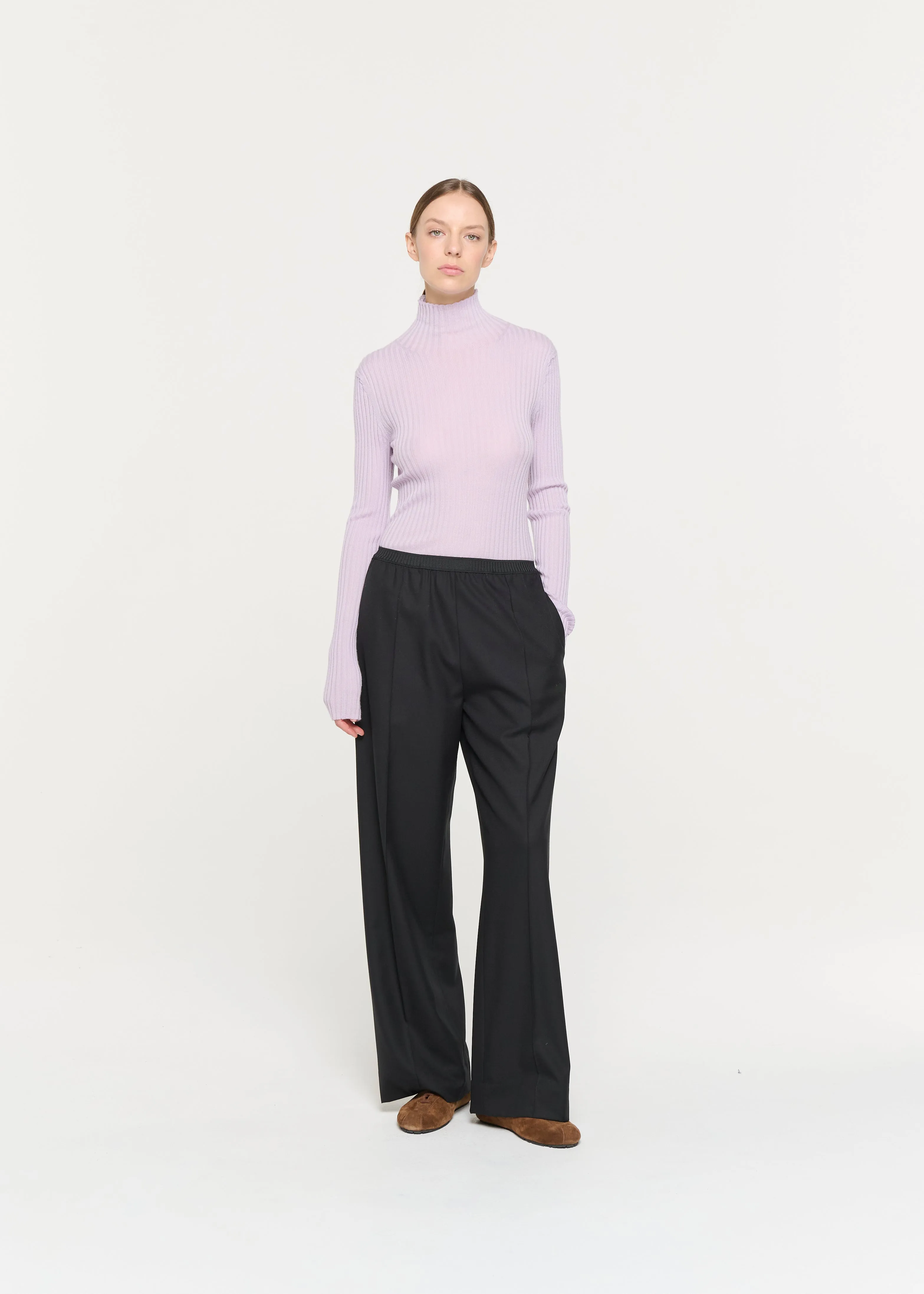 ELASTICATED WAIST BLACK TROUSERS sold by Plan C product image thumbnail 2