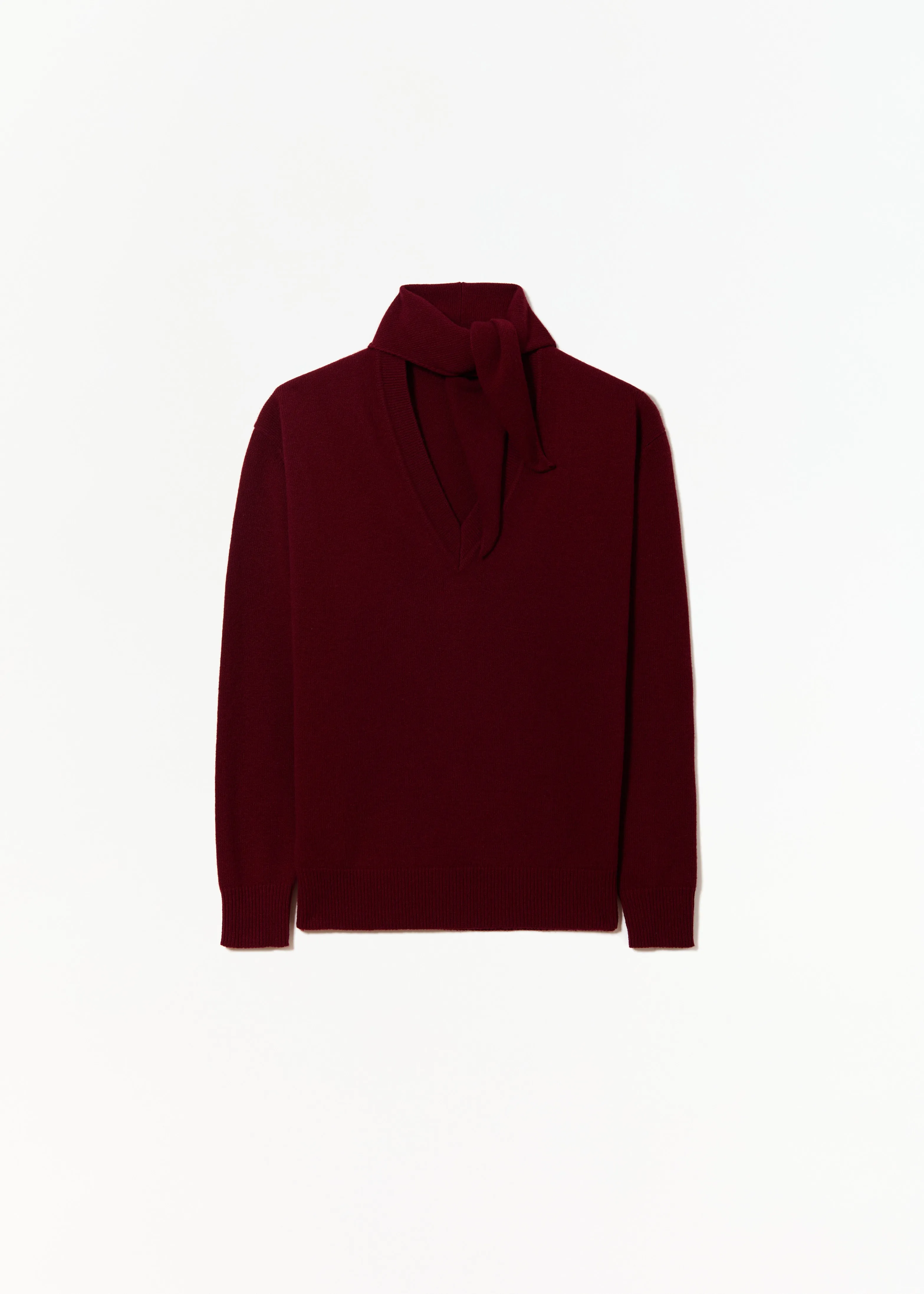 BURGUNDY KNIT WITH SHAWL sold by Plan C