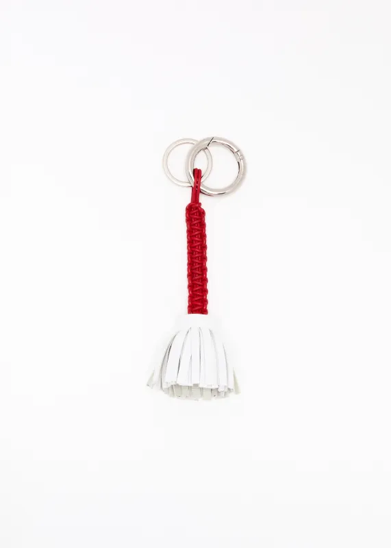 LEATHER FLOWER KEYCHAIN made by Plan C