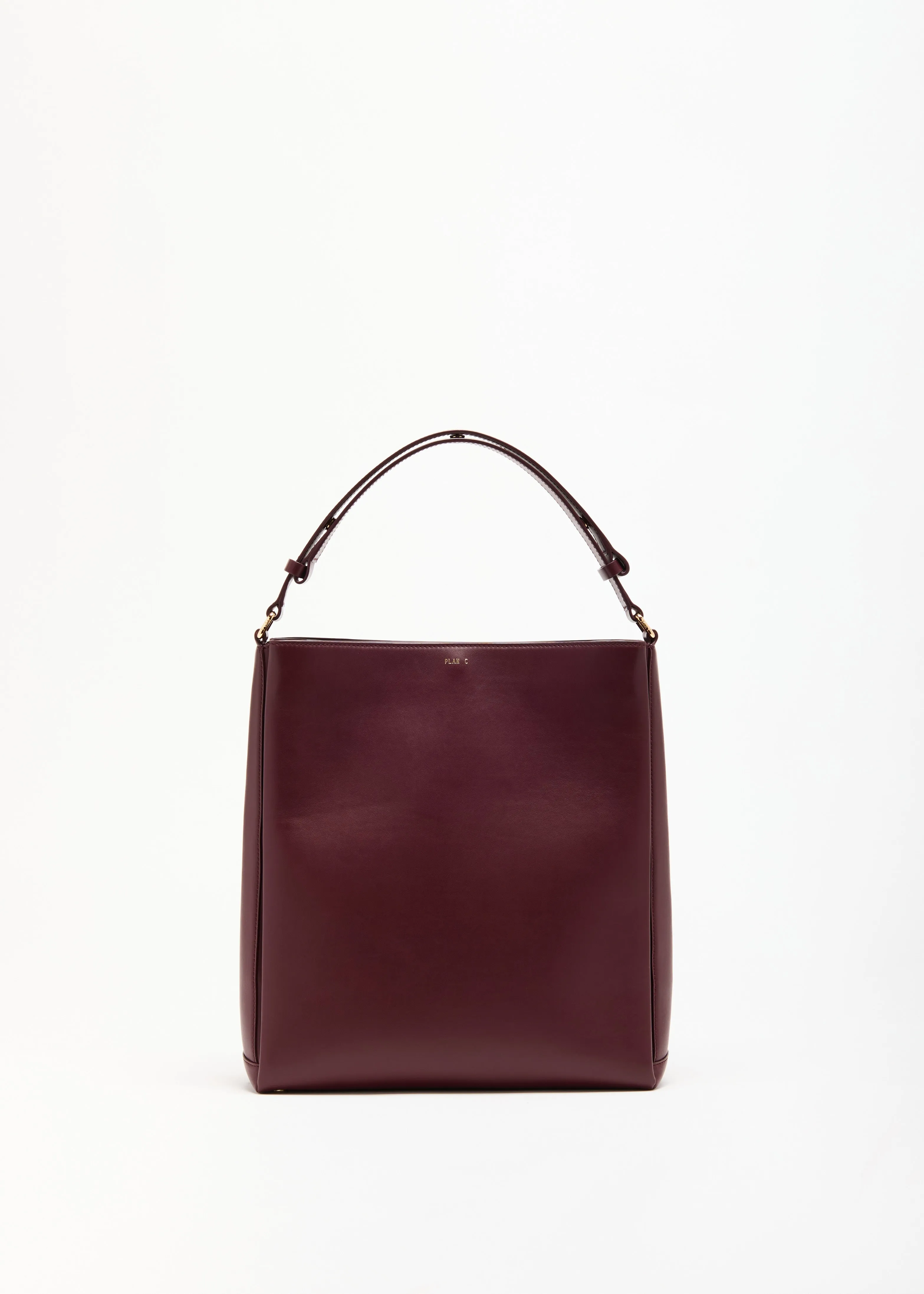 BURGUNDY FOLDED TOTE BAG sold by Plan C