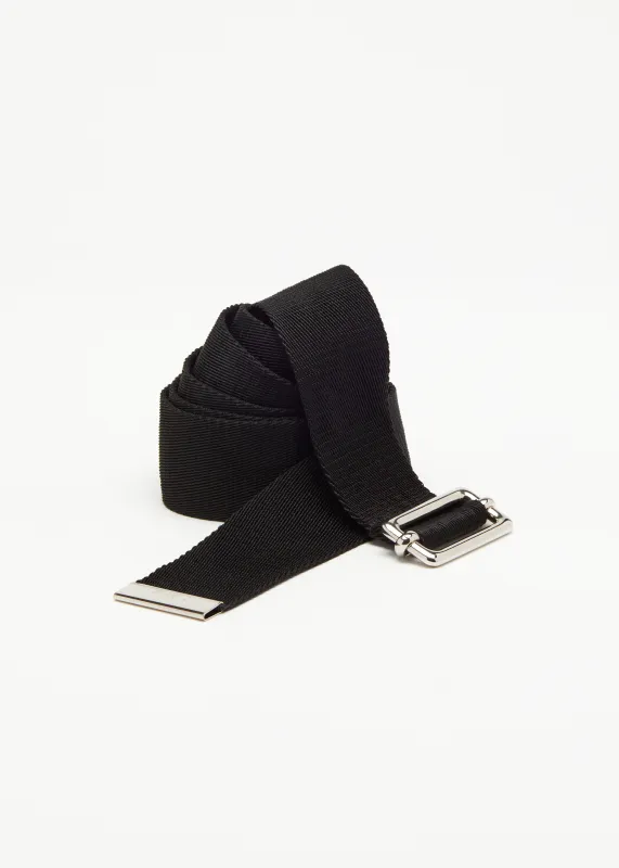 BLACK BELT WITH METAL BUCKLE made by Plan C