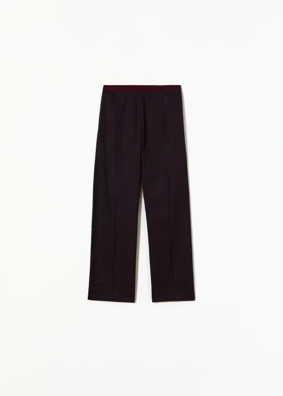 BLACK POPELINE TROUSERS made by Plan C