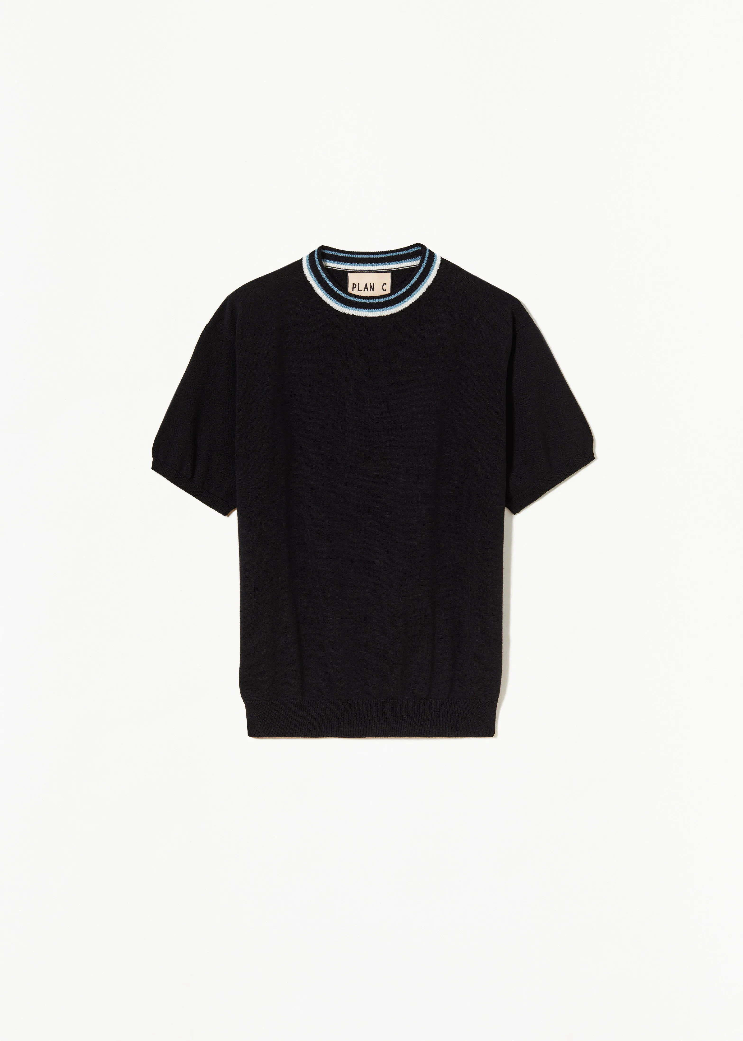BLACK COTTON KNITTED SWEATER sold by Plan C