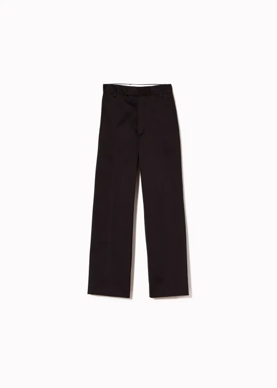 BLACK DUCHESSE STRAIGHT LEG TROUSERS made by Plan C