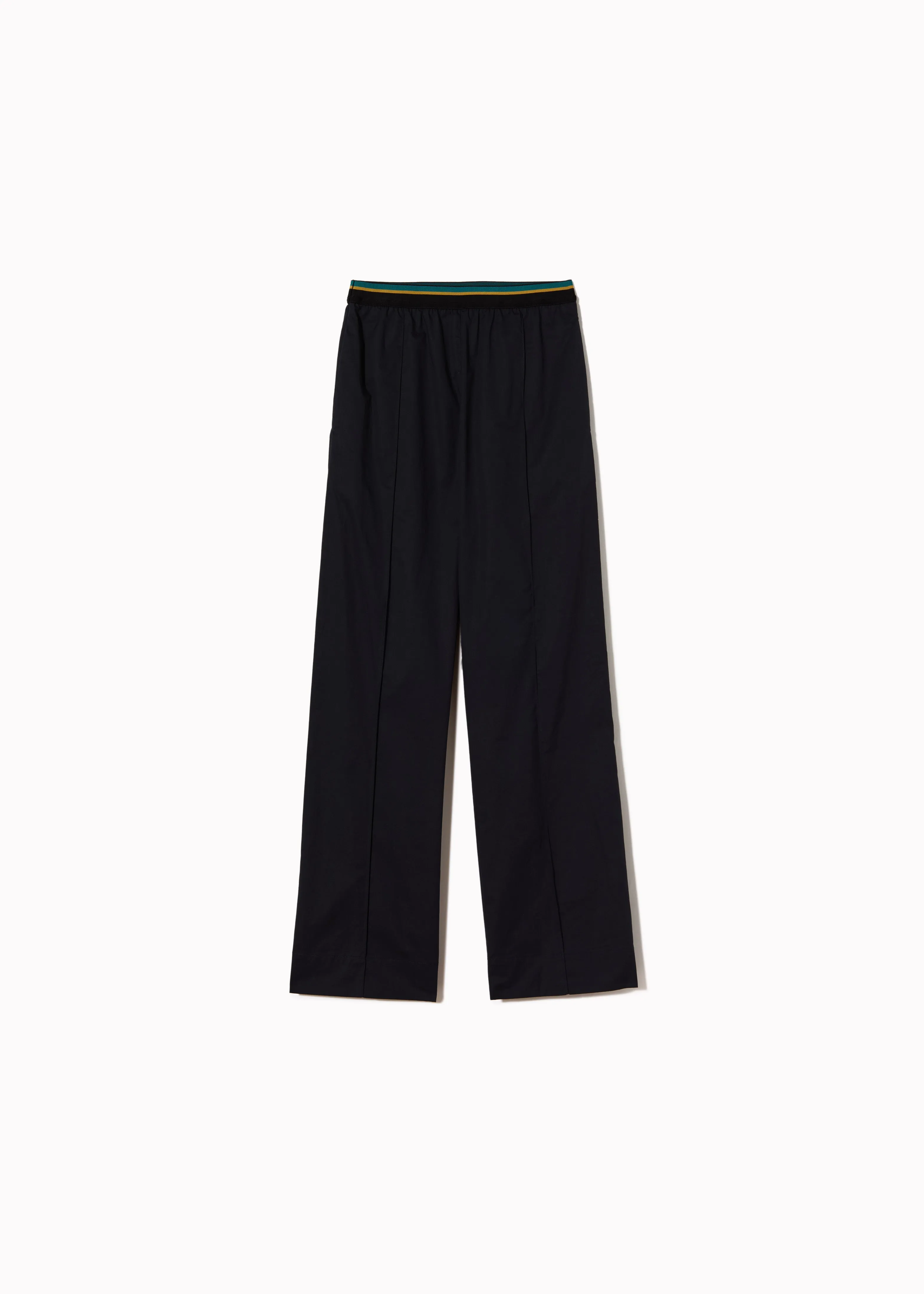 BLUE BLACK POPELINE TROUSERS sold by Plan C