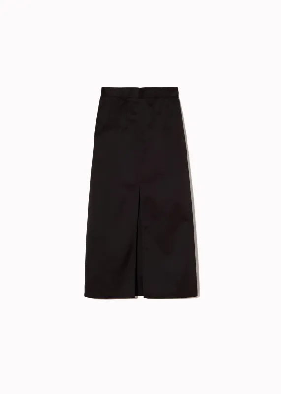 BLACK DUCHESSE STRAIGHT CUT LONG SKIRT made by Plan C