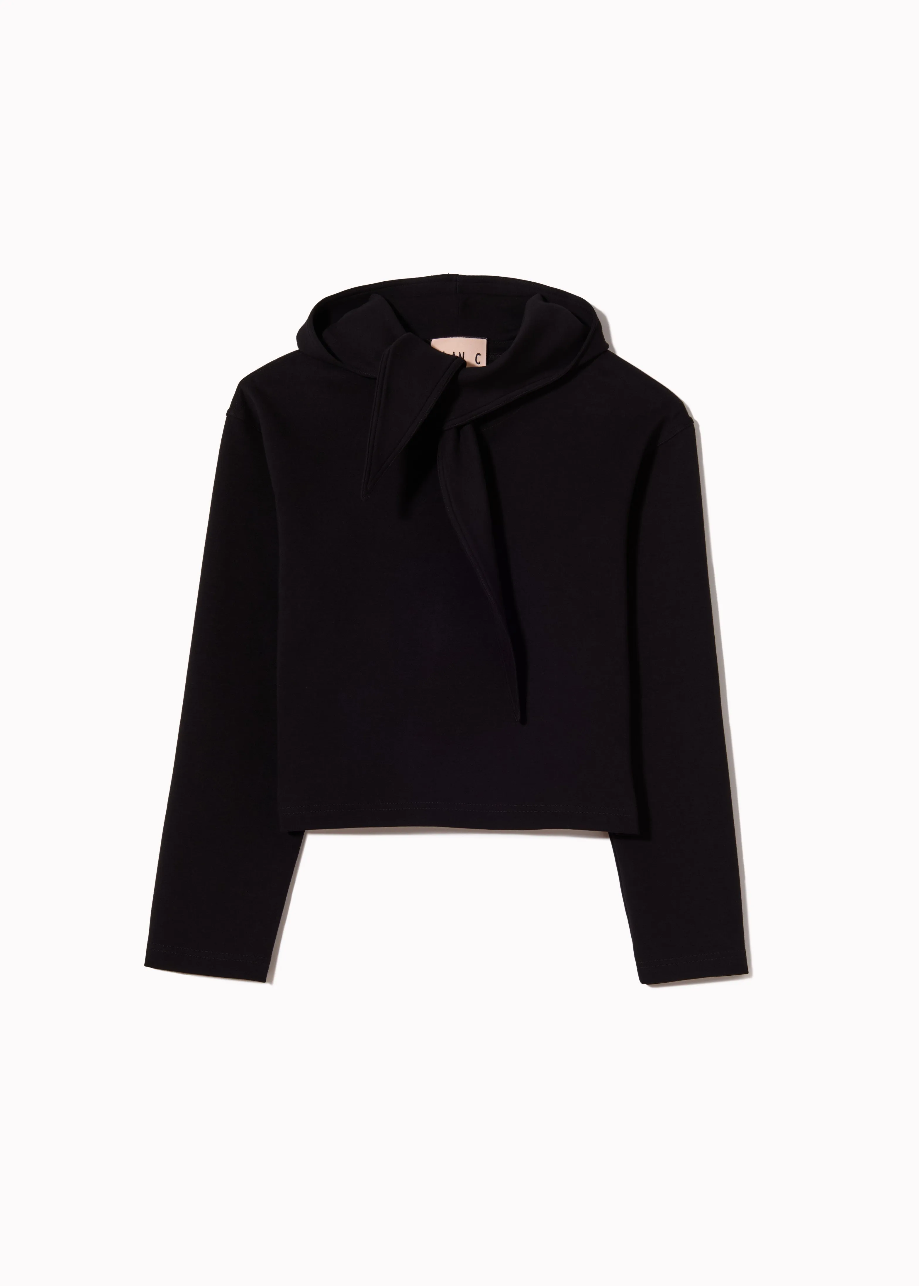 SCARF COLLAR CROPPED SWEATSHIRT sold by Plan C