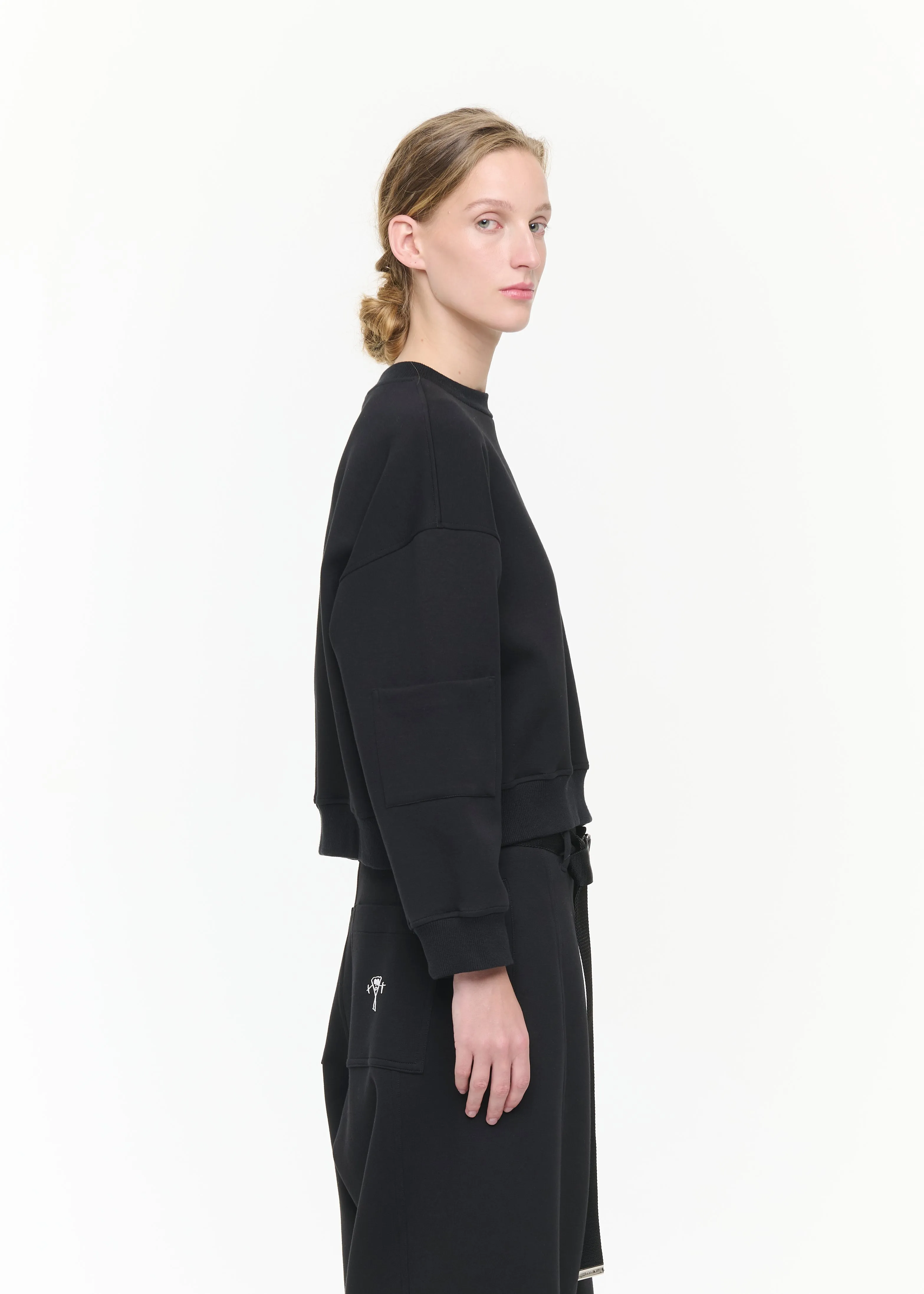 GRAPHIC UTILITY CROPPED SWEATSHIRT sold by Plan C product image thumbnail 4