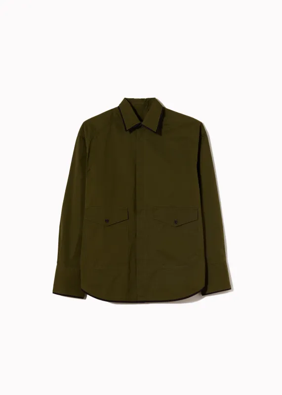 CONTRAST TRIM UTILITY SHIRT made by Plan C
