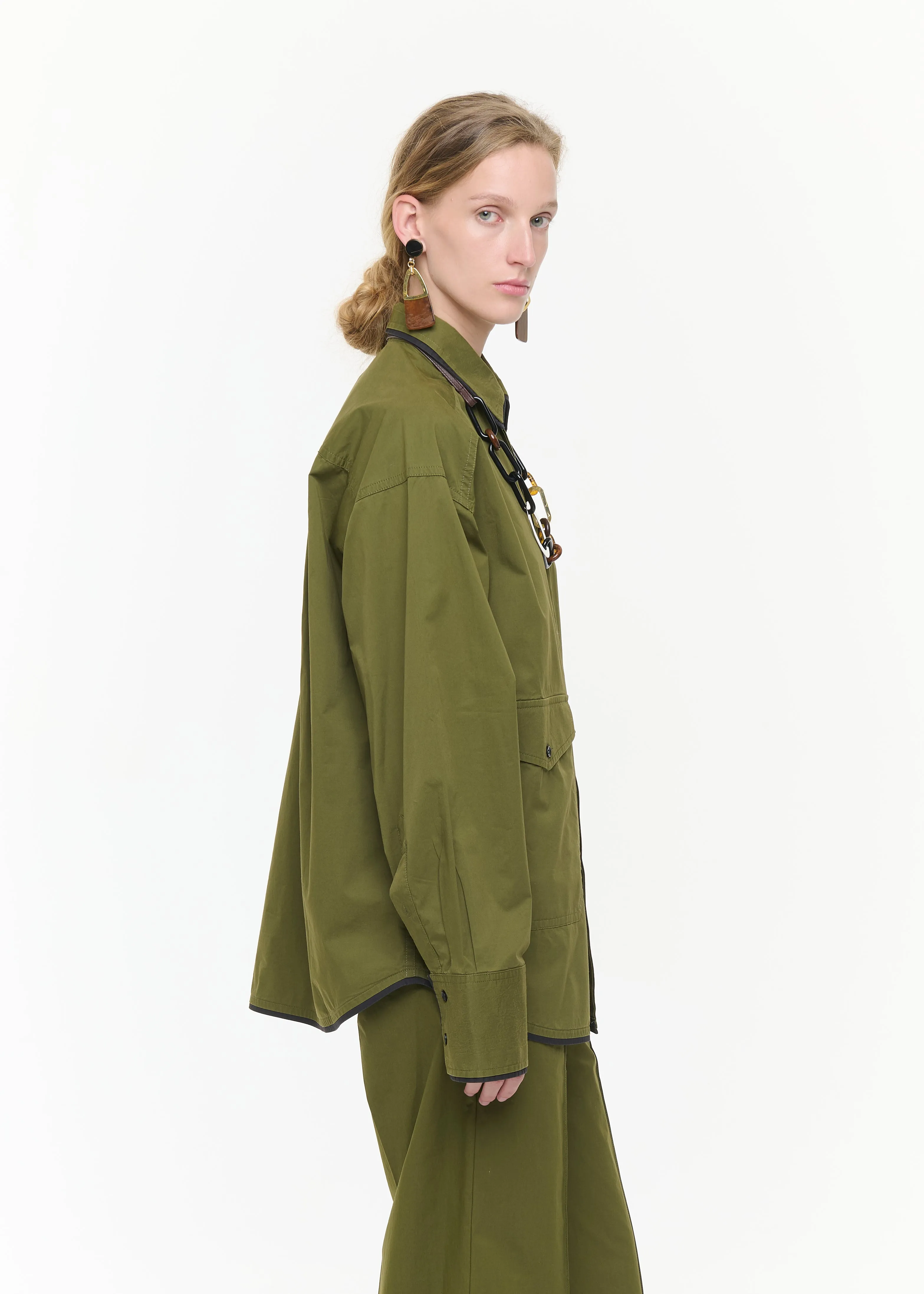 CONTRAST TRIM UTILITY SHIRT sold by Plan C product image thumbnail 5