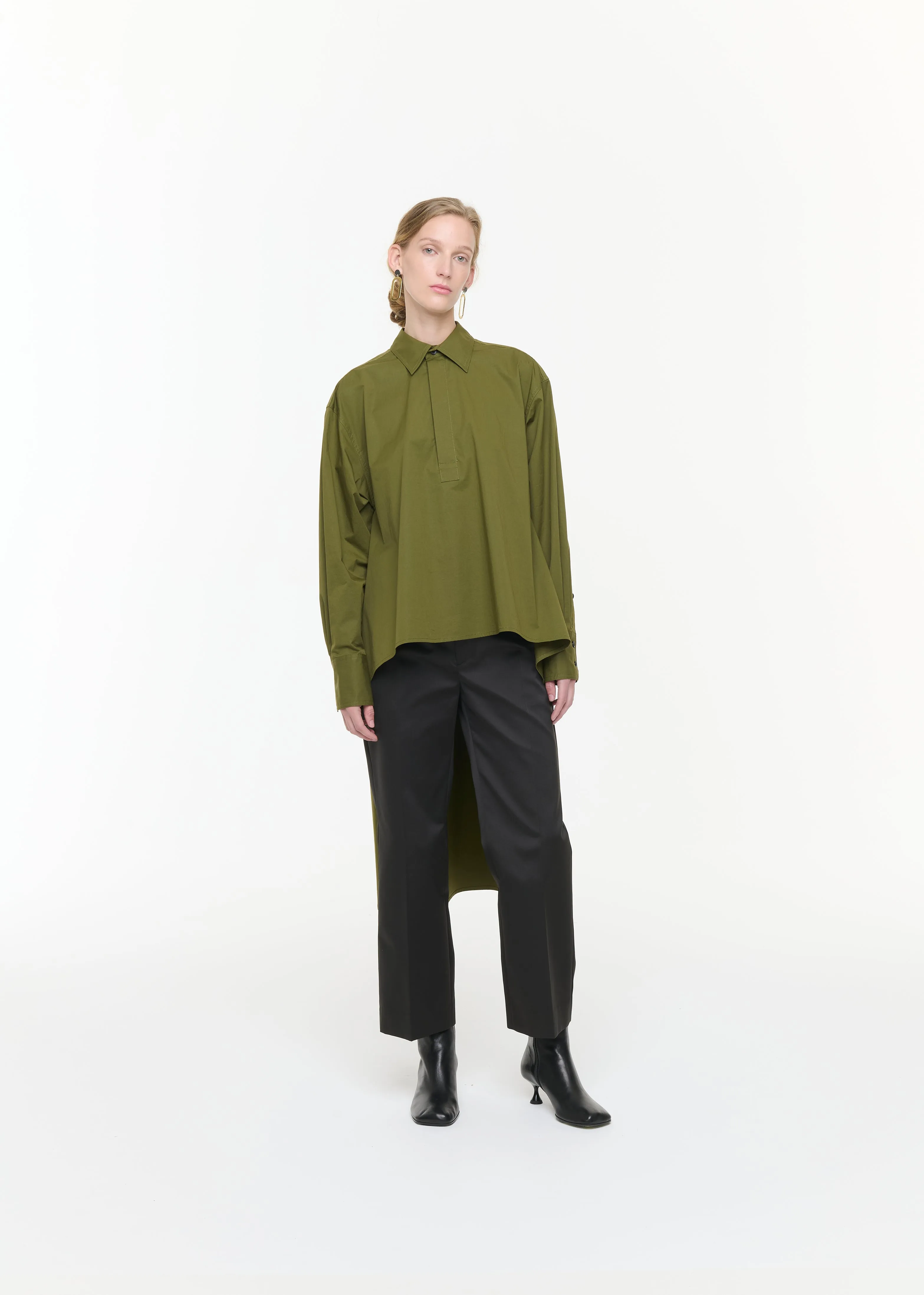 GREEN ASYMMETRIC SHIRT sold by Plan C product image thumbnail 5