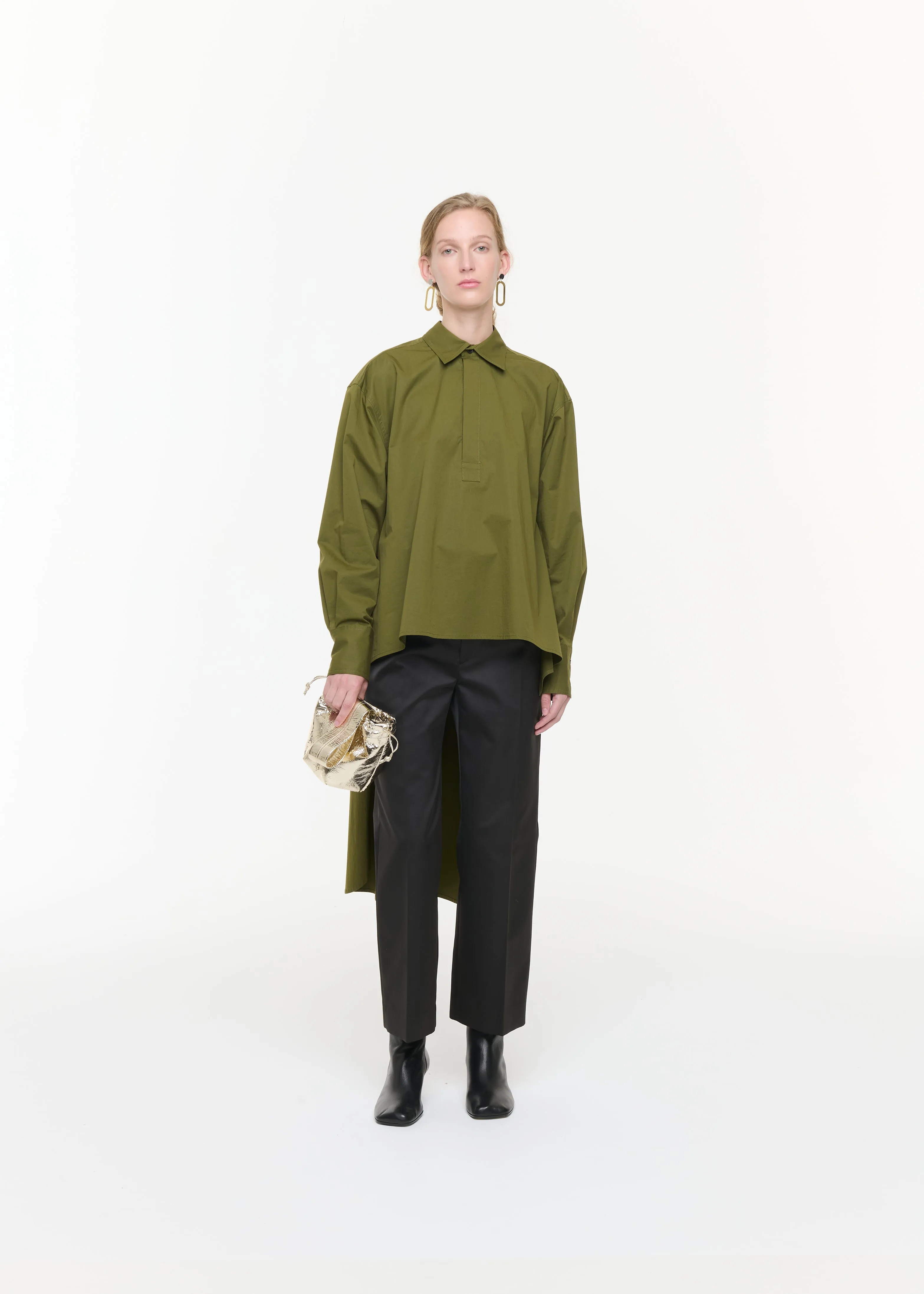 GREEN ASYMMETRIC SHIRT sold by Plan C product image thumbnail 2
