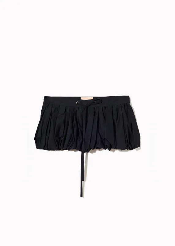BLUE BLACK POPELINE COCOON PEPLUM made by Plan C
