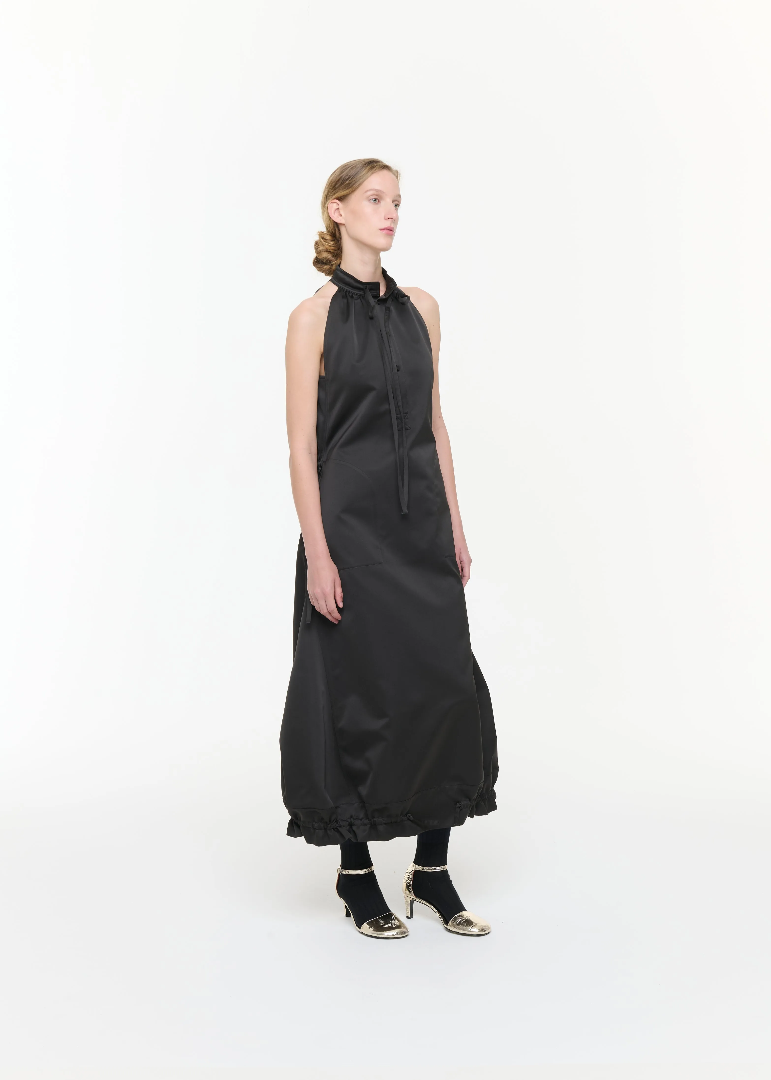 BLACK DUCHESSE LONG DRESS sold by Plan C product image thumbnail 4
