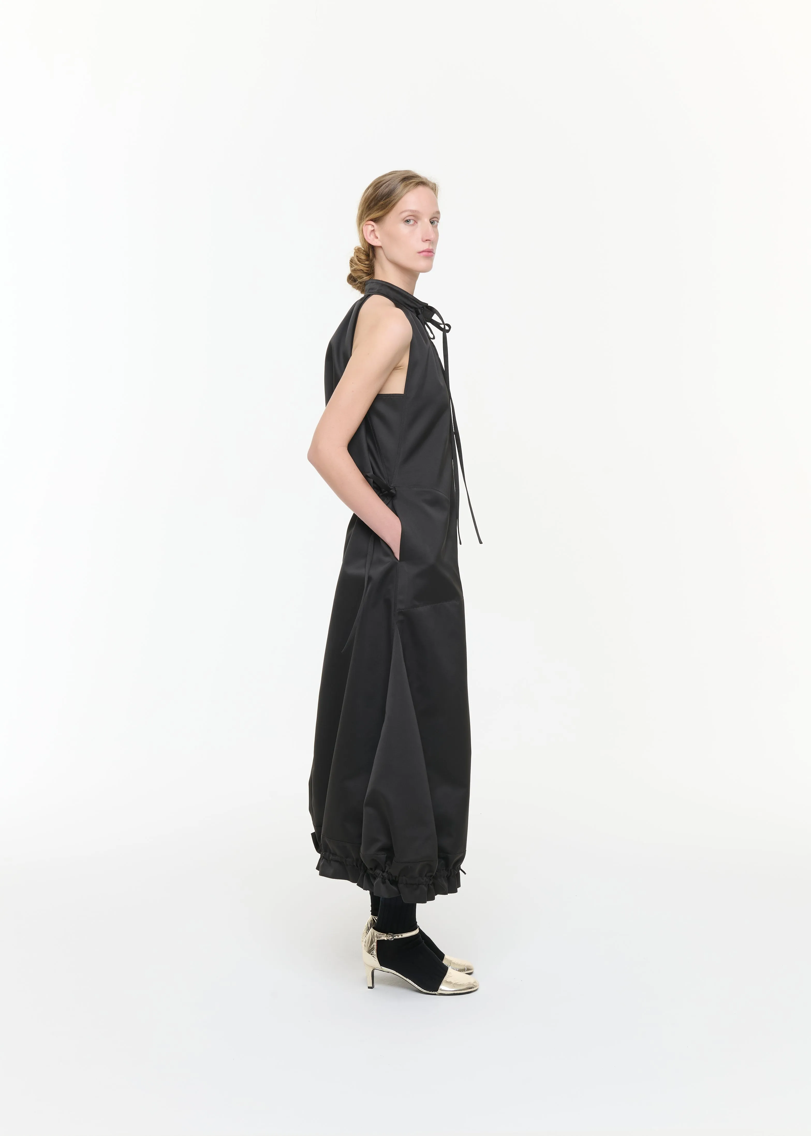 BLACK DUCHESSE LONG DRESS sold by Plan C product image thumbnail 5