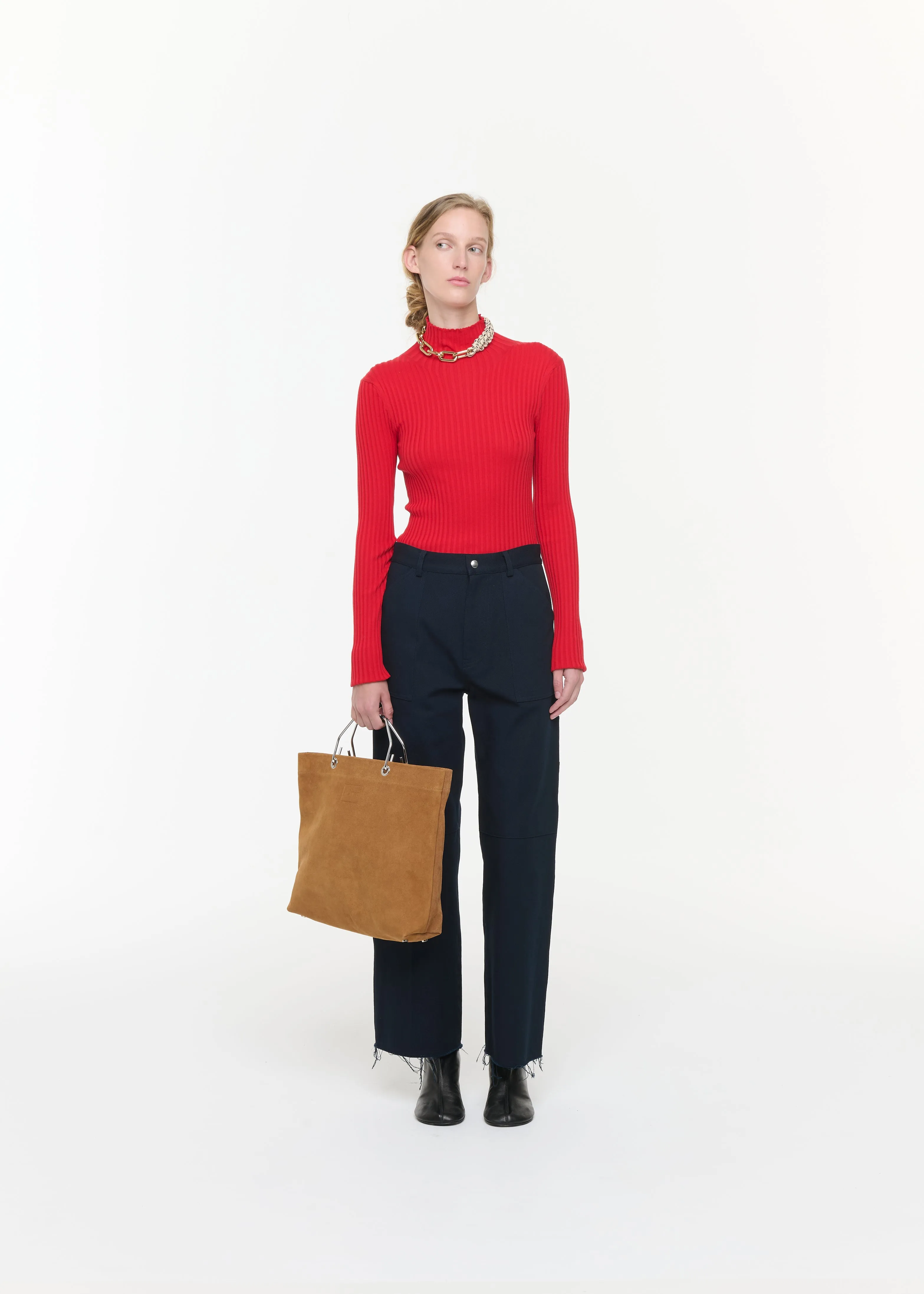 BLUE COTTON DRILL TROUSERS sold by Plan C product image thumbnail 3