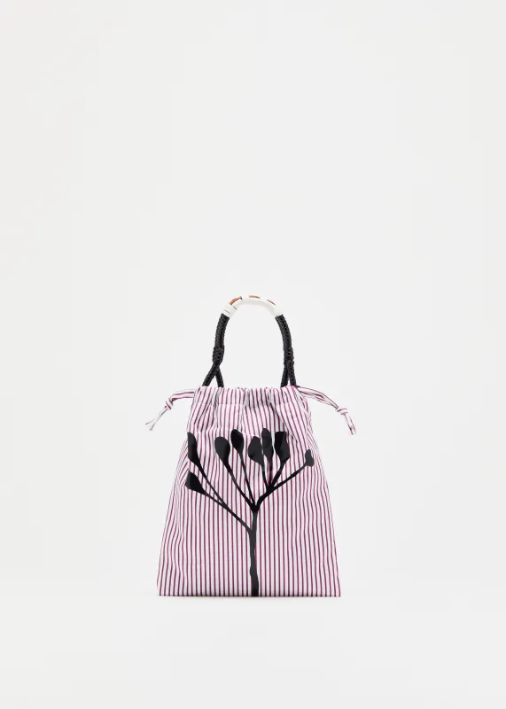 STRIPED POPELINE COULISSE SHOPPER made by Plan C