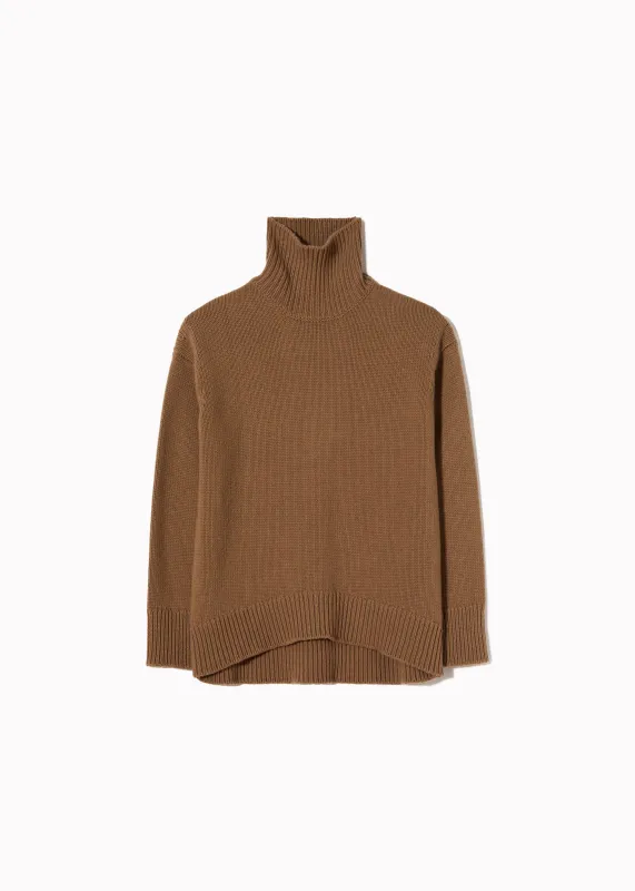 CAMEL CASHMERE TURTLENECK SWEATER made by Plan C