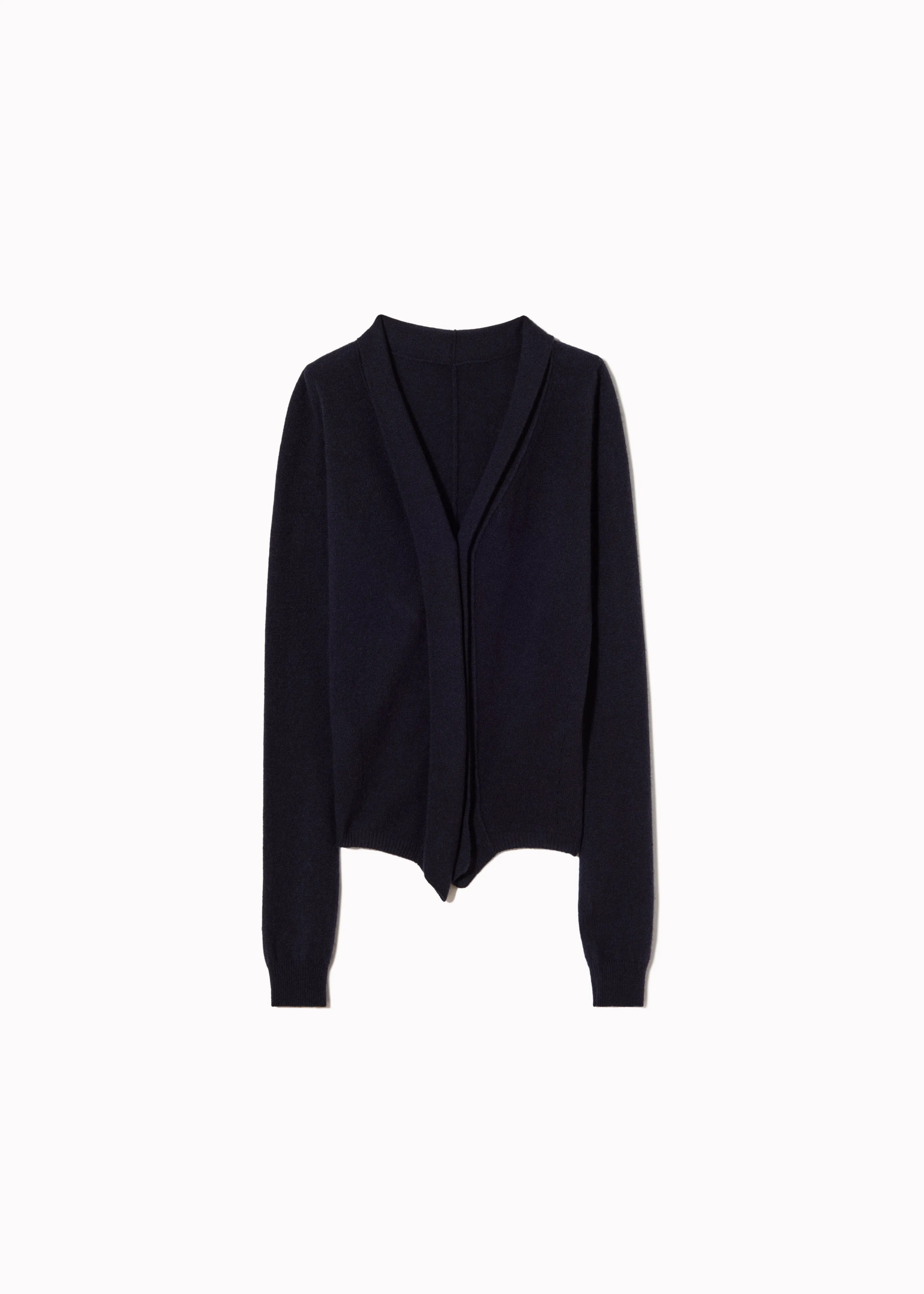 NAVY CASHMERE V-NECK CARDIGAN sold by Plan C