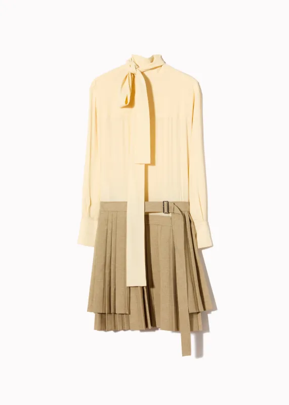 COMBINED PLEATED DRESS made by Plan C