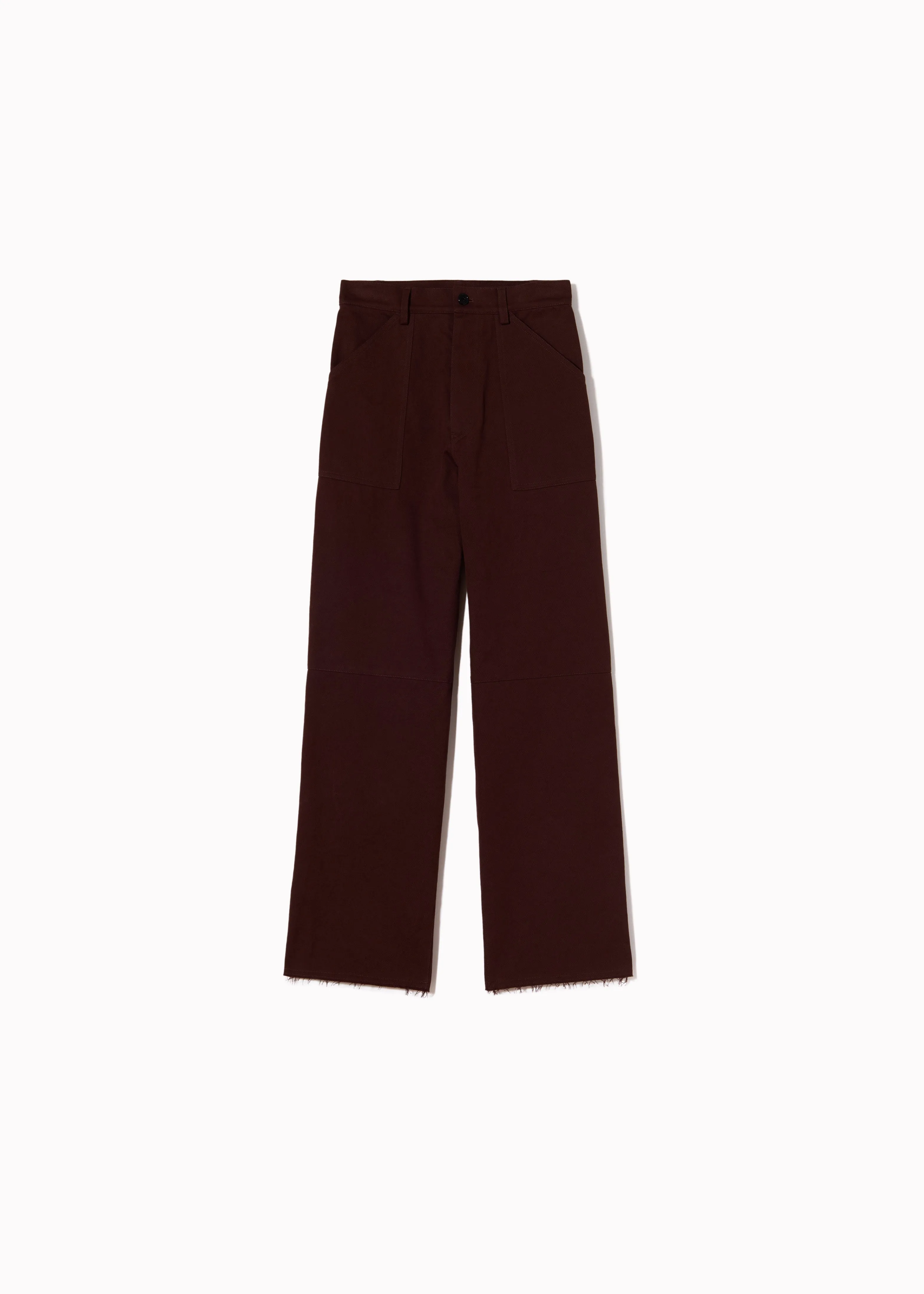 BROWN GARMENT- DYED TROUSERS sold by Plan C