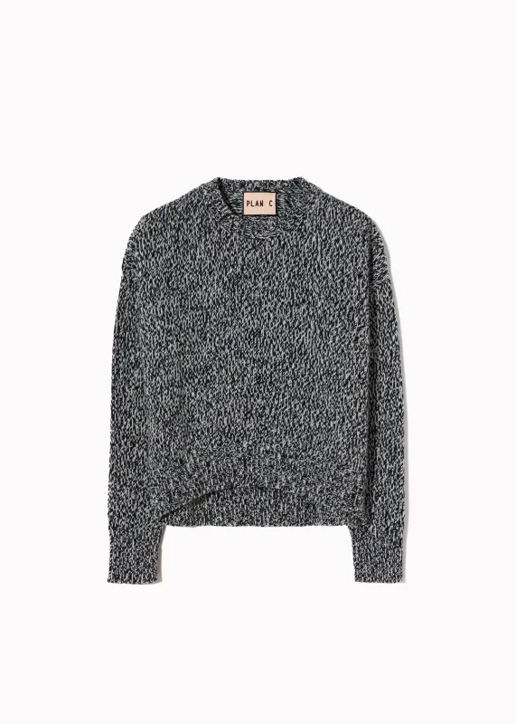 MELANGE KNIT SWEATER made by Plan C