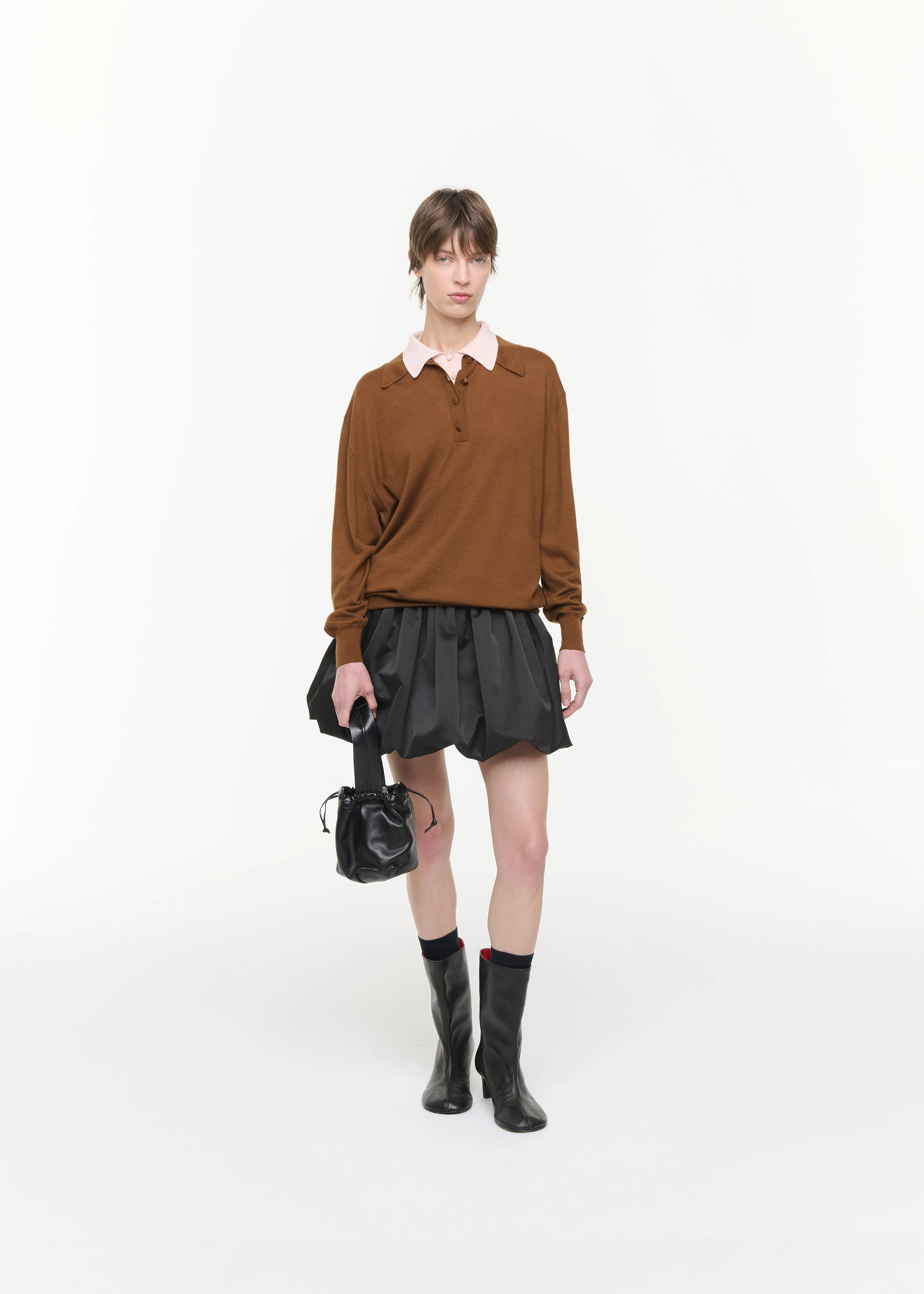 BLACK LAMBSKIN NAPPA BUCKET BAG sold by Plan C product image thumbnail 2