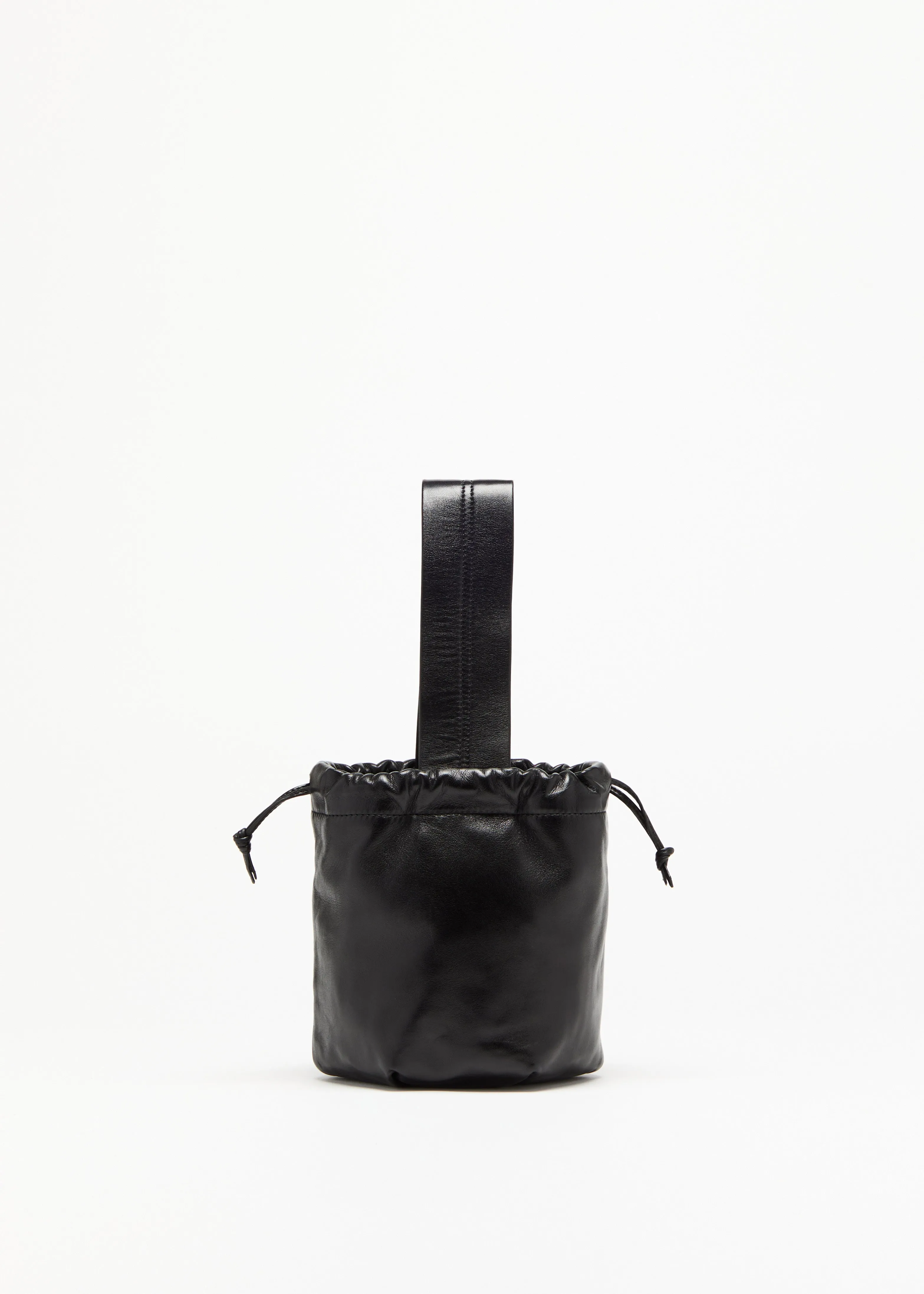 BLACK LAMBSKIN NAPPA BUCKET BAG sold by Plan C