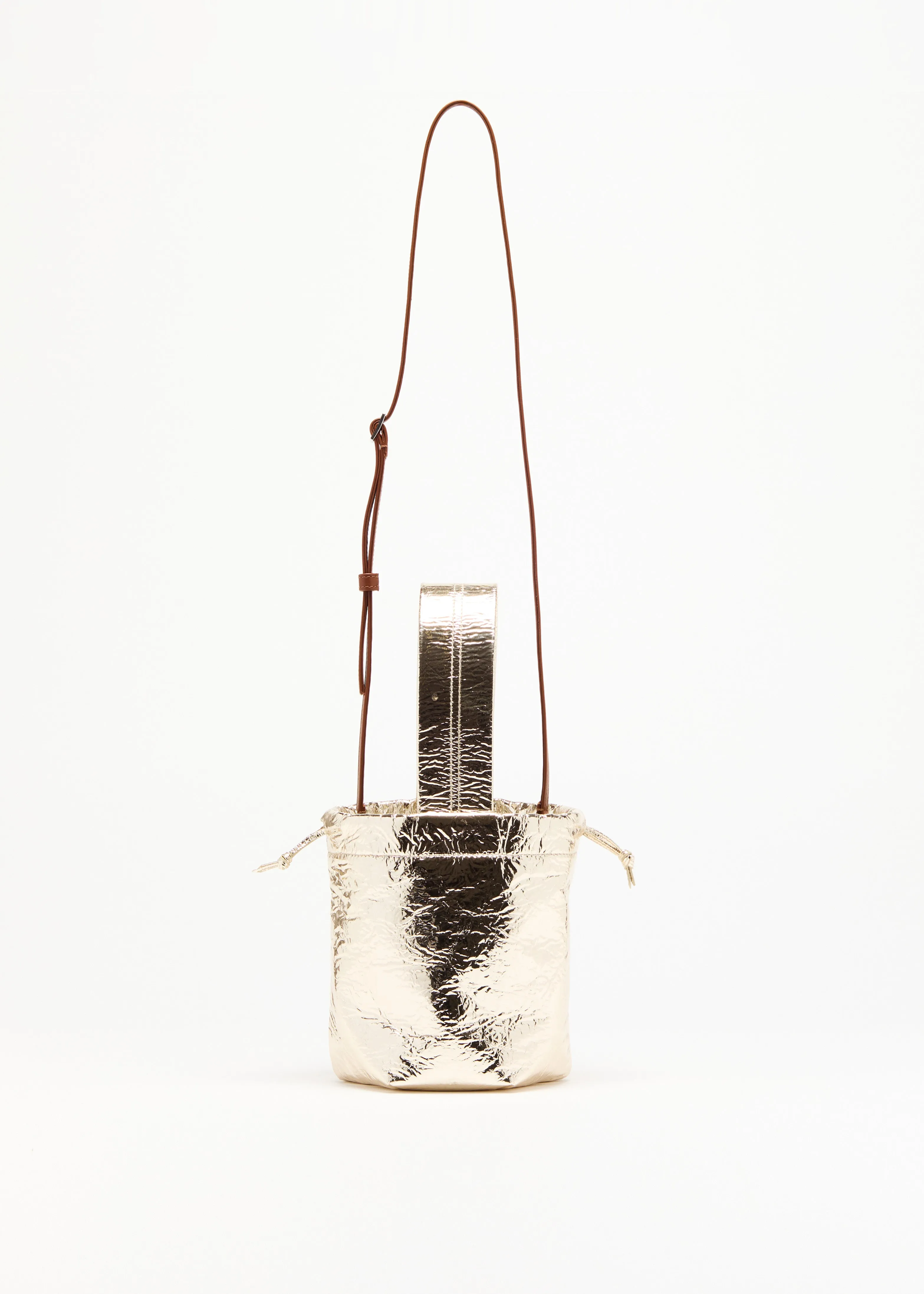 PLATINUM LAMBSKIN NAPPA BUCKET BAG sold by Plan C product image thumbnail 5