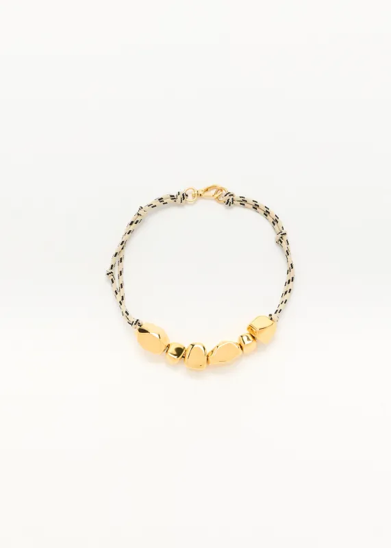 ECRU GOLD STONES NECKLACE made by Plan C