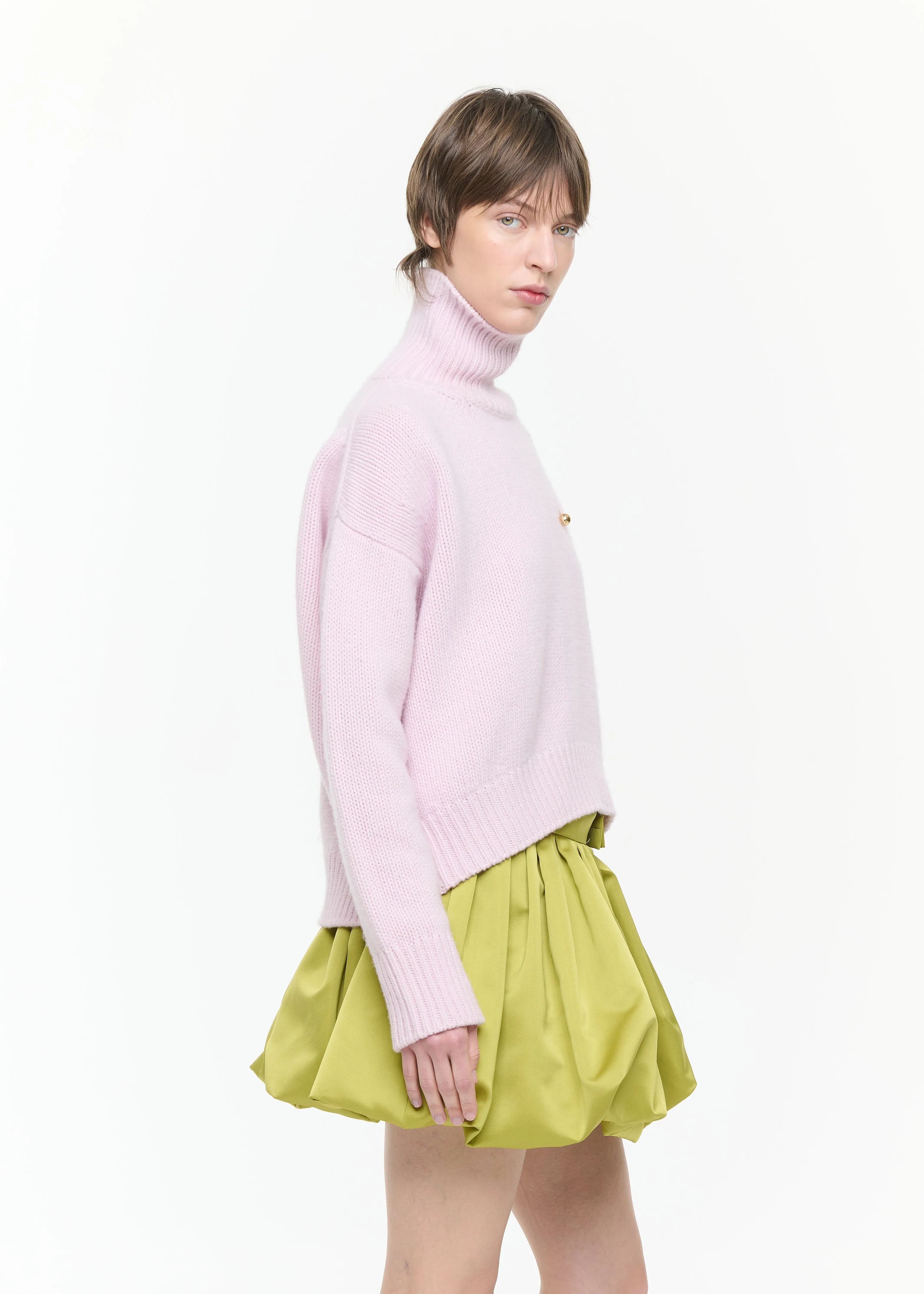 PINK WOOL CASHMERE TURTLENECK SWEATER sold by Plan C product image thumbnail 2