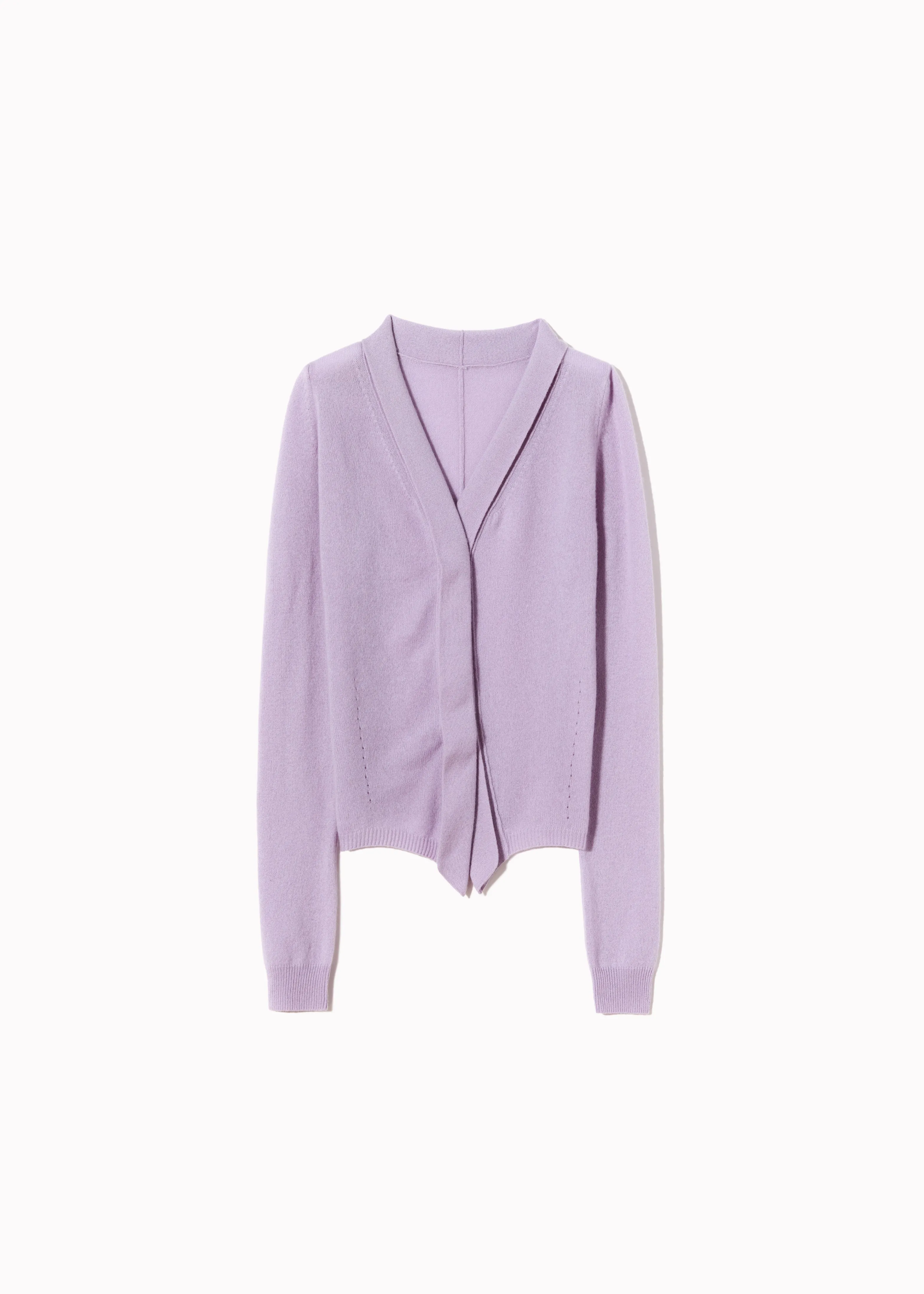 LILAC CASHMERE V-NECK CARDIGAN sold by Plan C