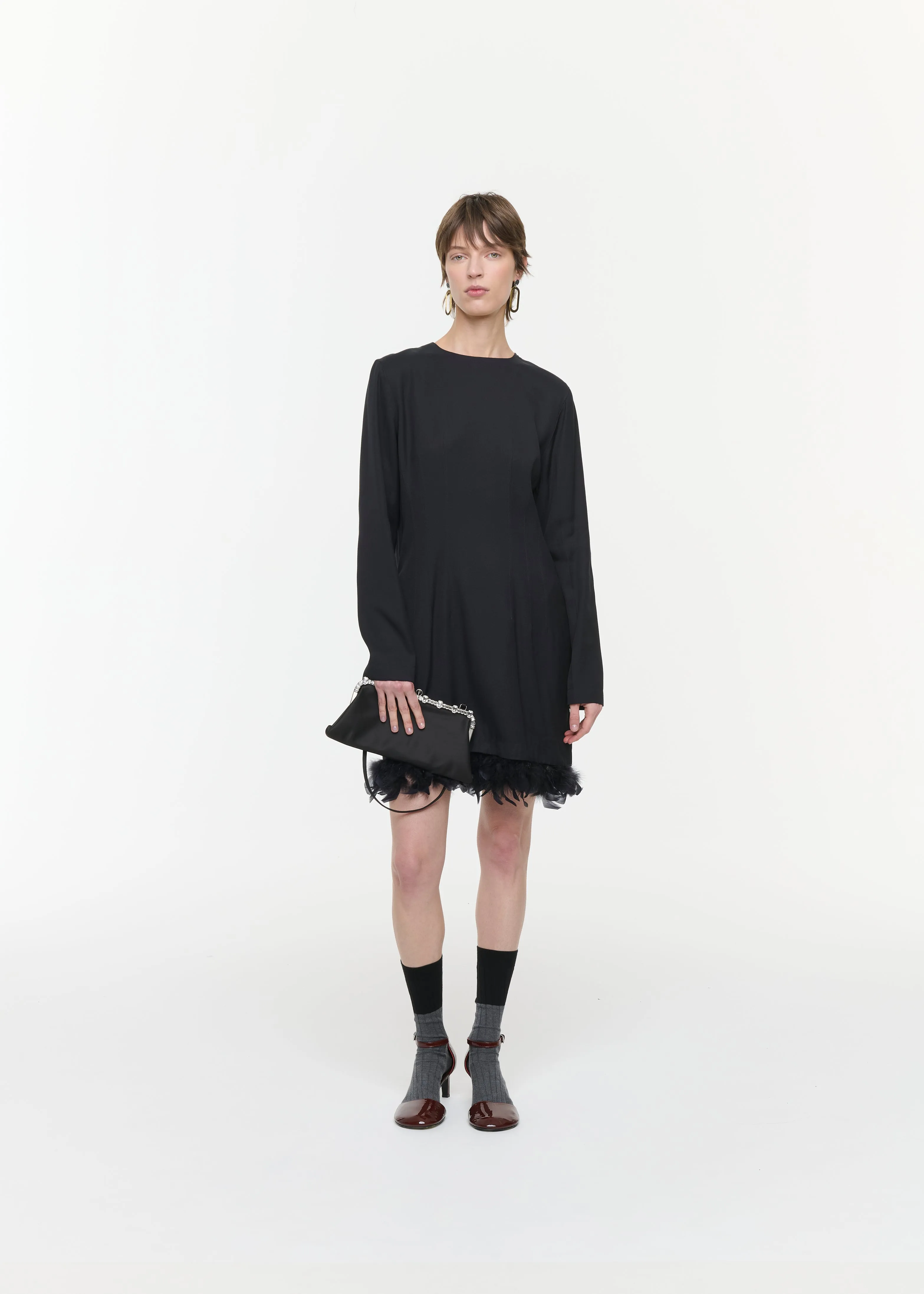 MINI DRESS WITH FEATHERS sold by Plan C product image thumbnail 2