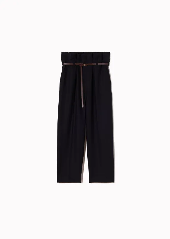 PAPERBAG TROUSERS WOOL GABARDINE made by Plan C