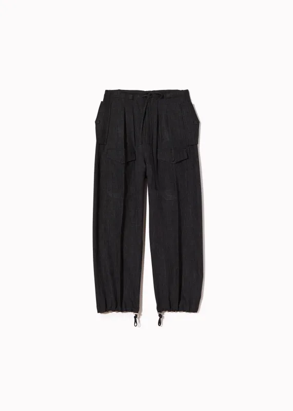 GREY MELANGE GRISAILLE UTILITY TROUSERS made by Plan C