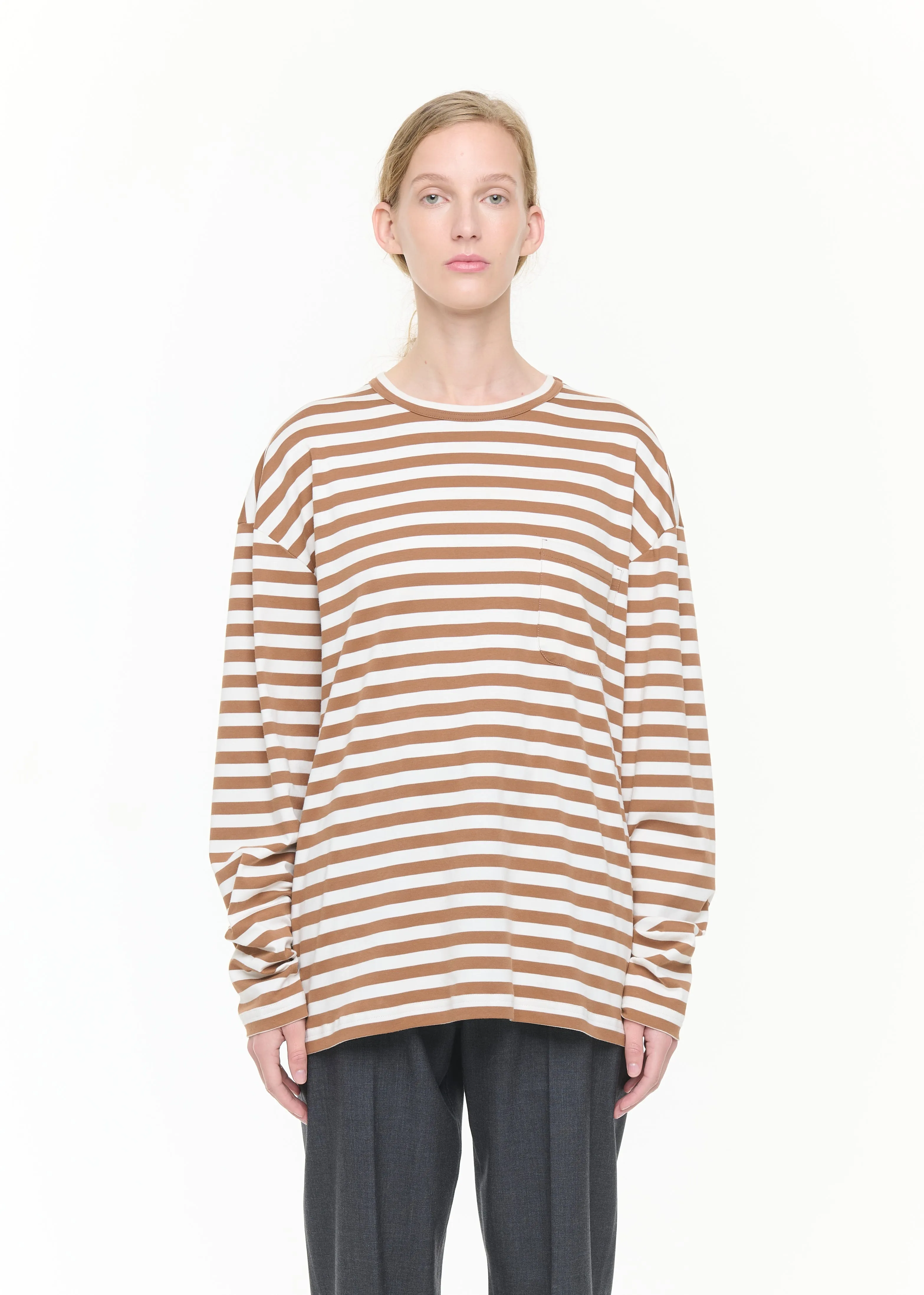 STRIPED LONG SLEEVED T-SHIRT sold by Plan C product image thumbnail 3