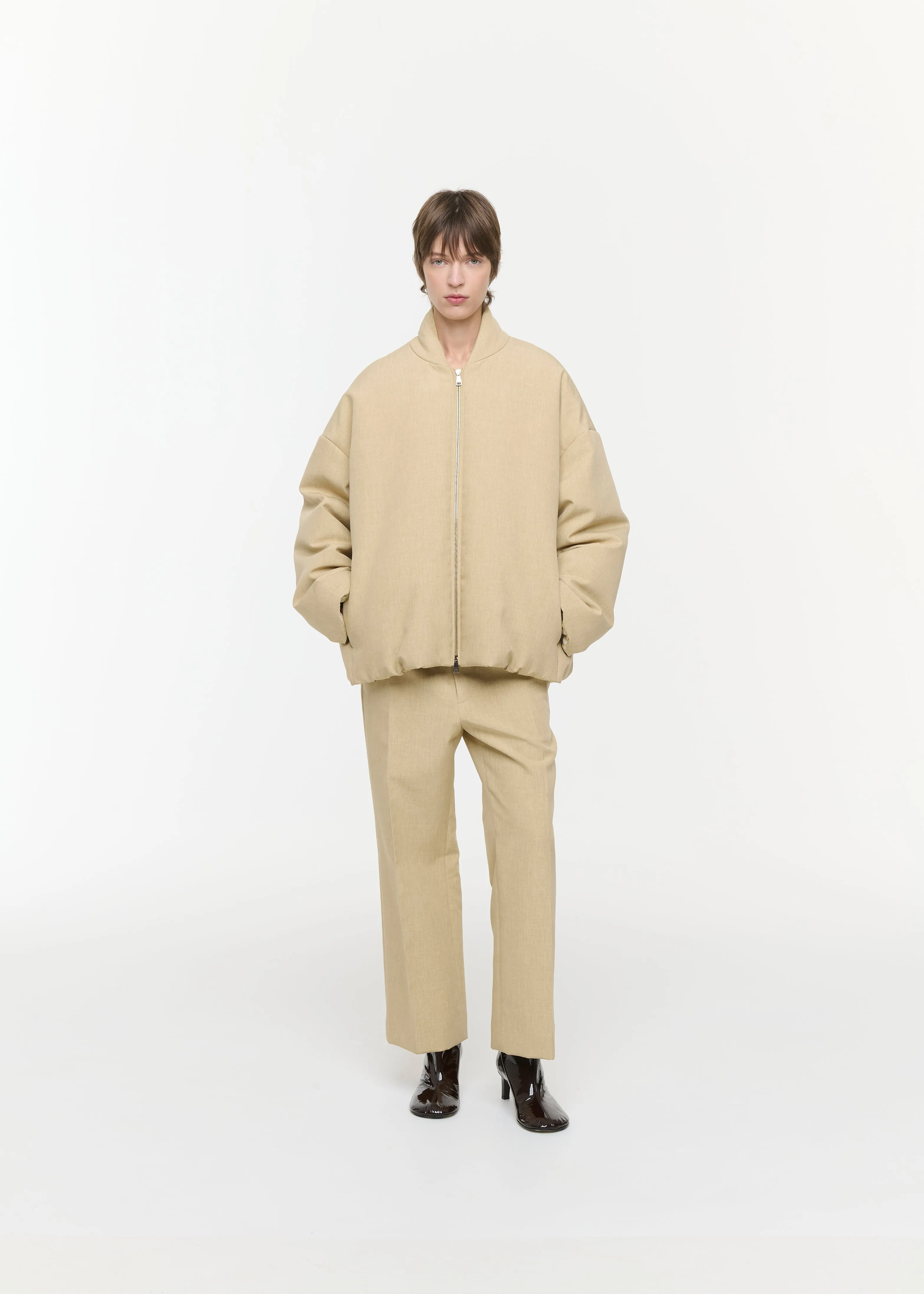 MELANGE YELLOW BOMBER JACKET sold by Plan C product image thumbnail 3