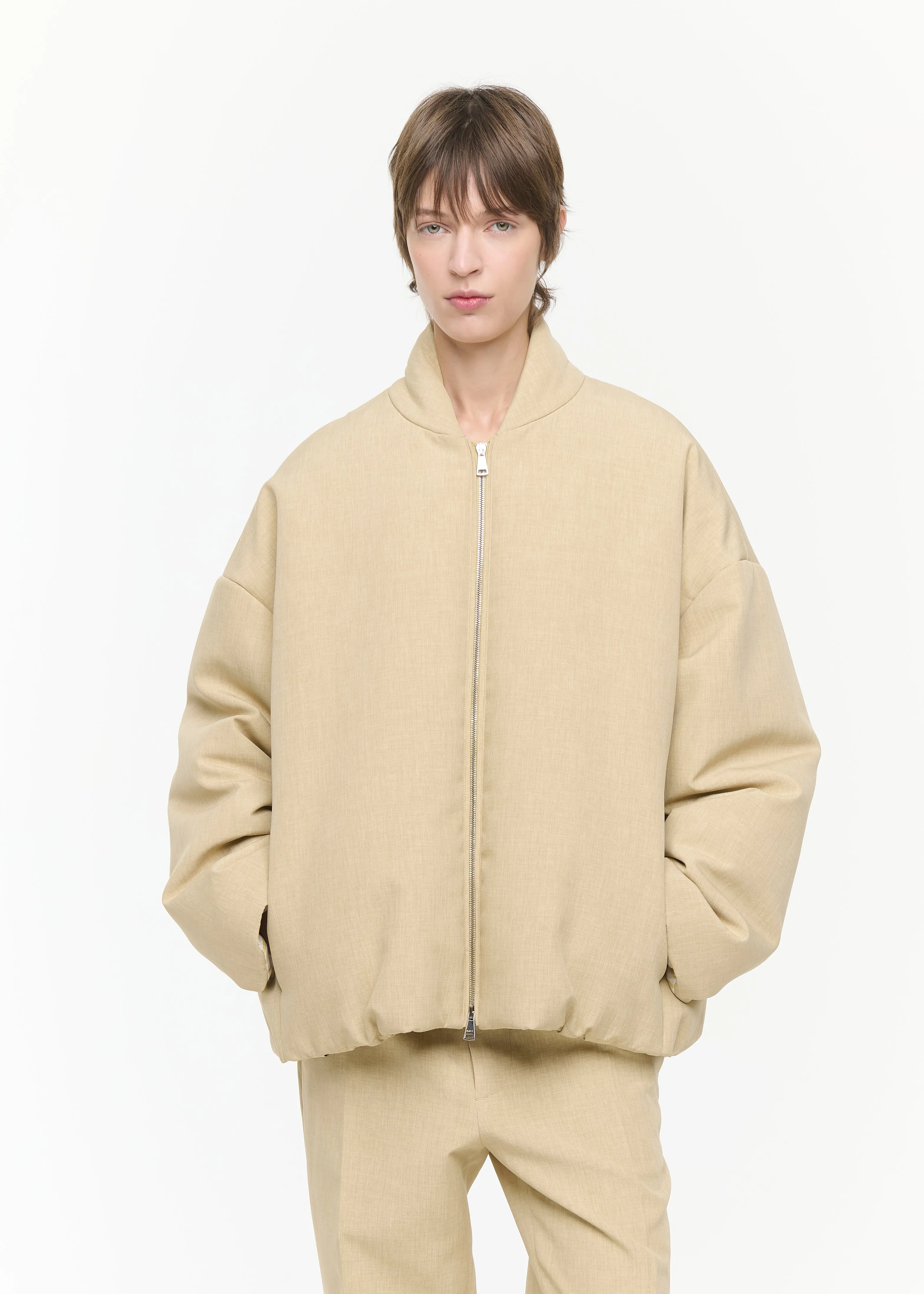 MELANGE YELLOW BOMBER JACKET sold by Plan C product image thumbnail 4