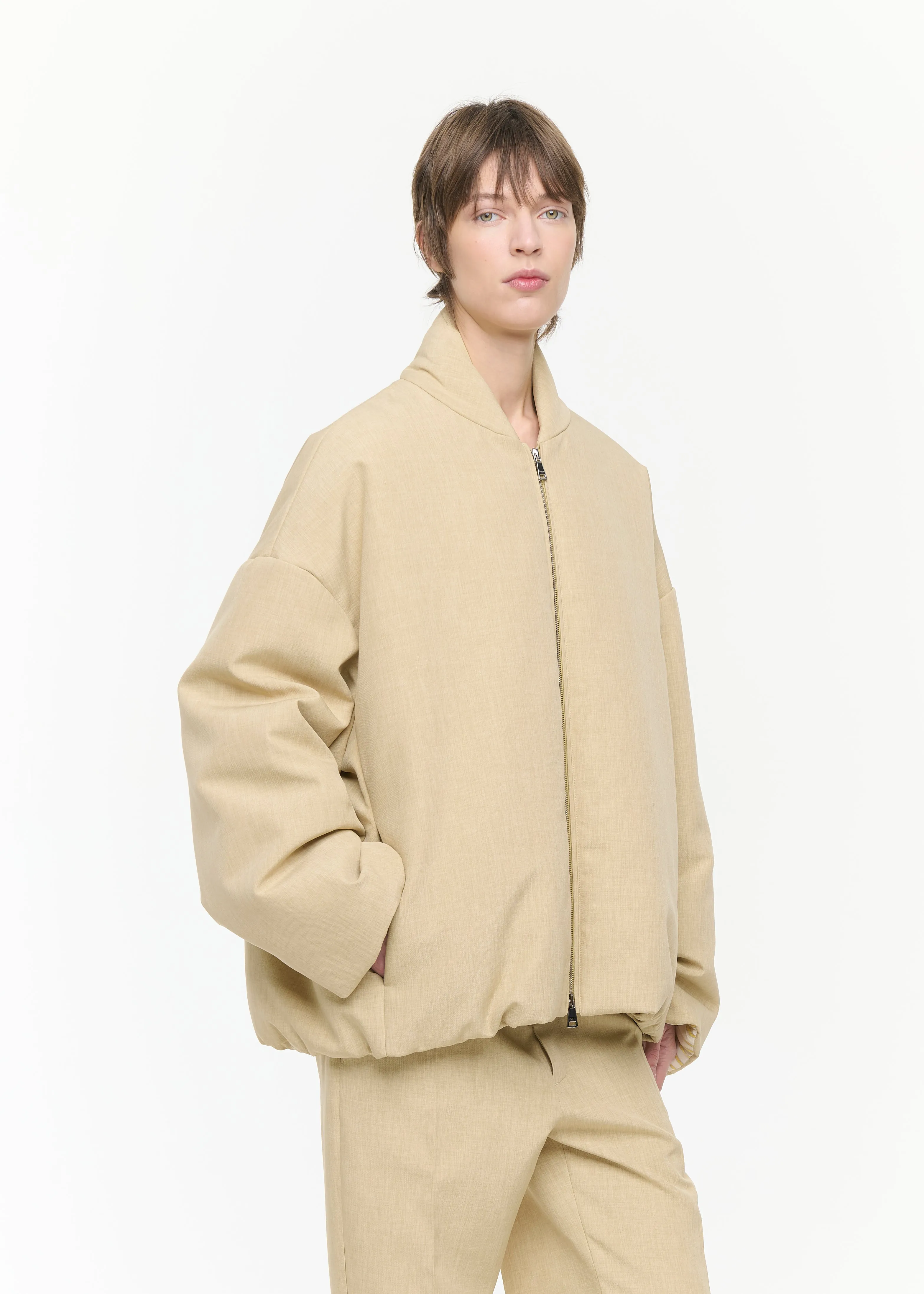 MELANGE YELLOW BOMBER JACKET sold by Plan C product image thumbnail 5