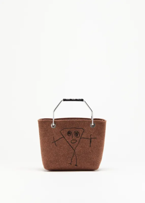 PILI AND BIANCA WOOL COAT MINI SHOPPING BAG made by Plan C