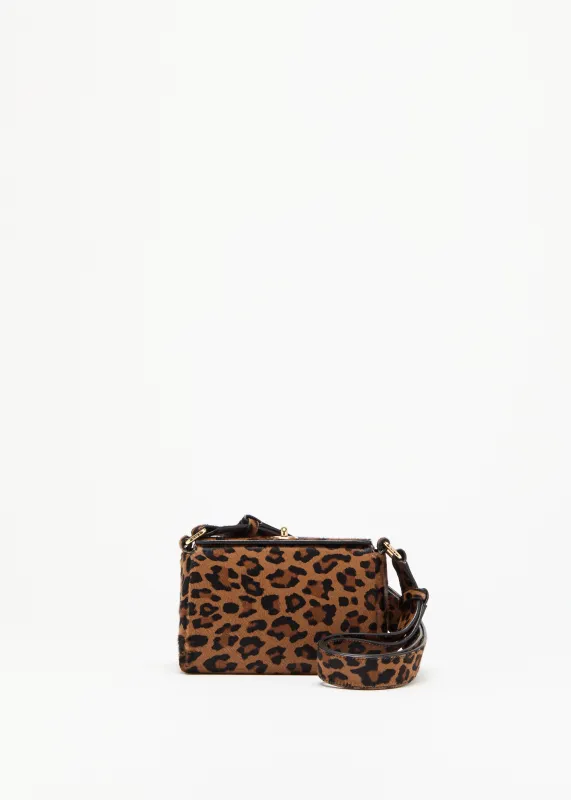 LEOPARD PRINT CALF HAIR MINI FOLDED BAG made by Plan C
