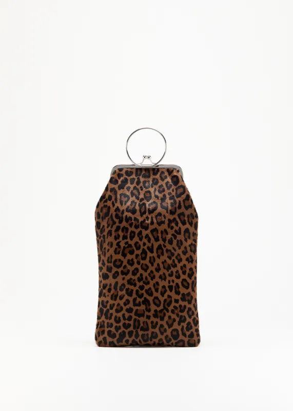 LEOPARD PRINT CALF HAIR LONG POUCH made by Plan C