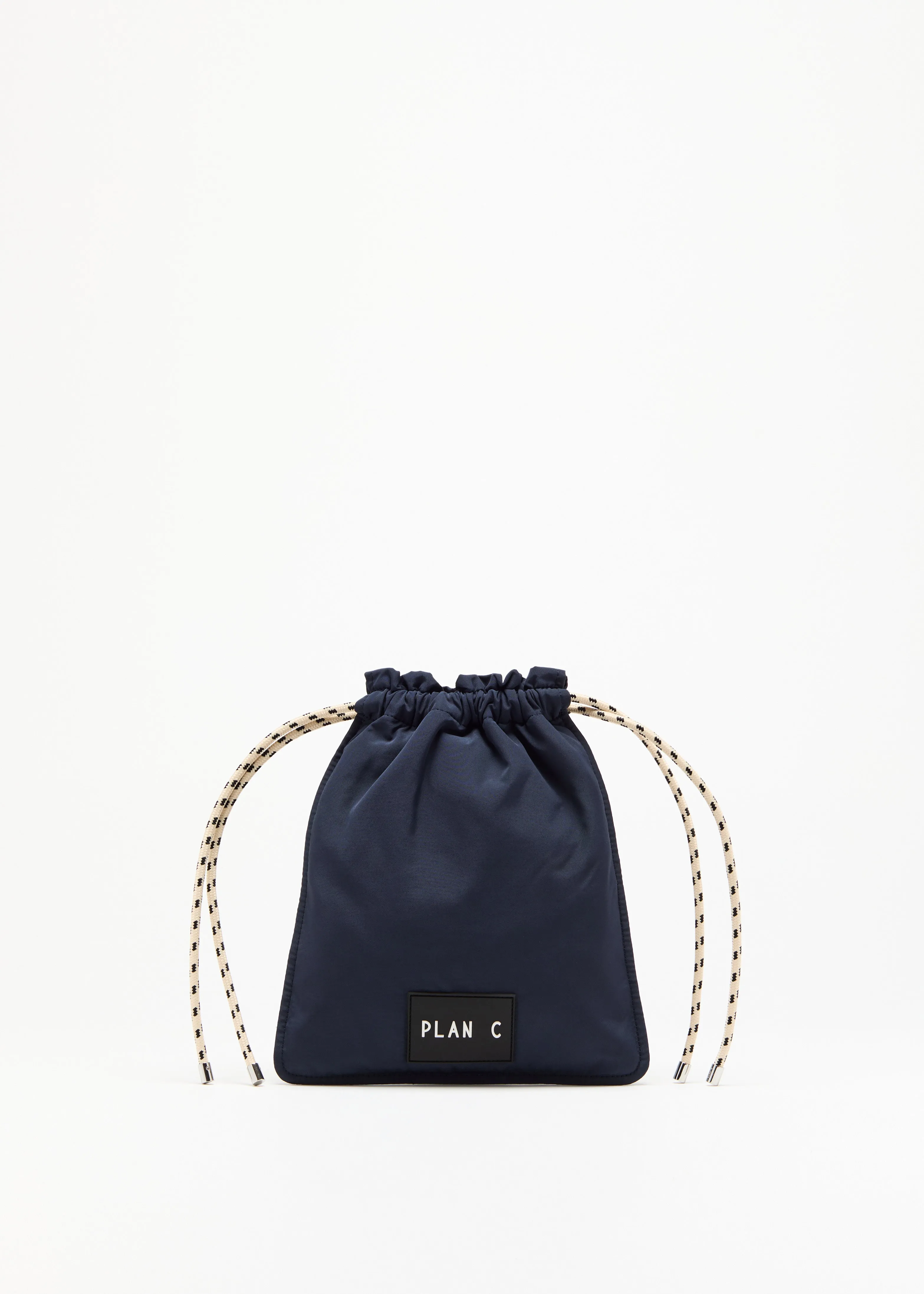NAVY TAFFETA POUCH sold by Plan C