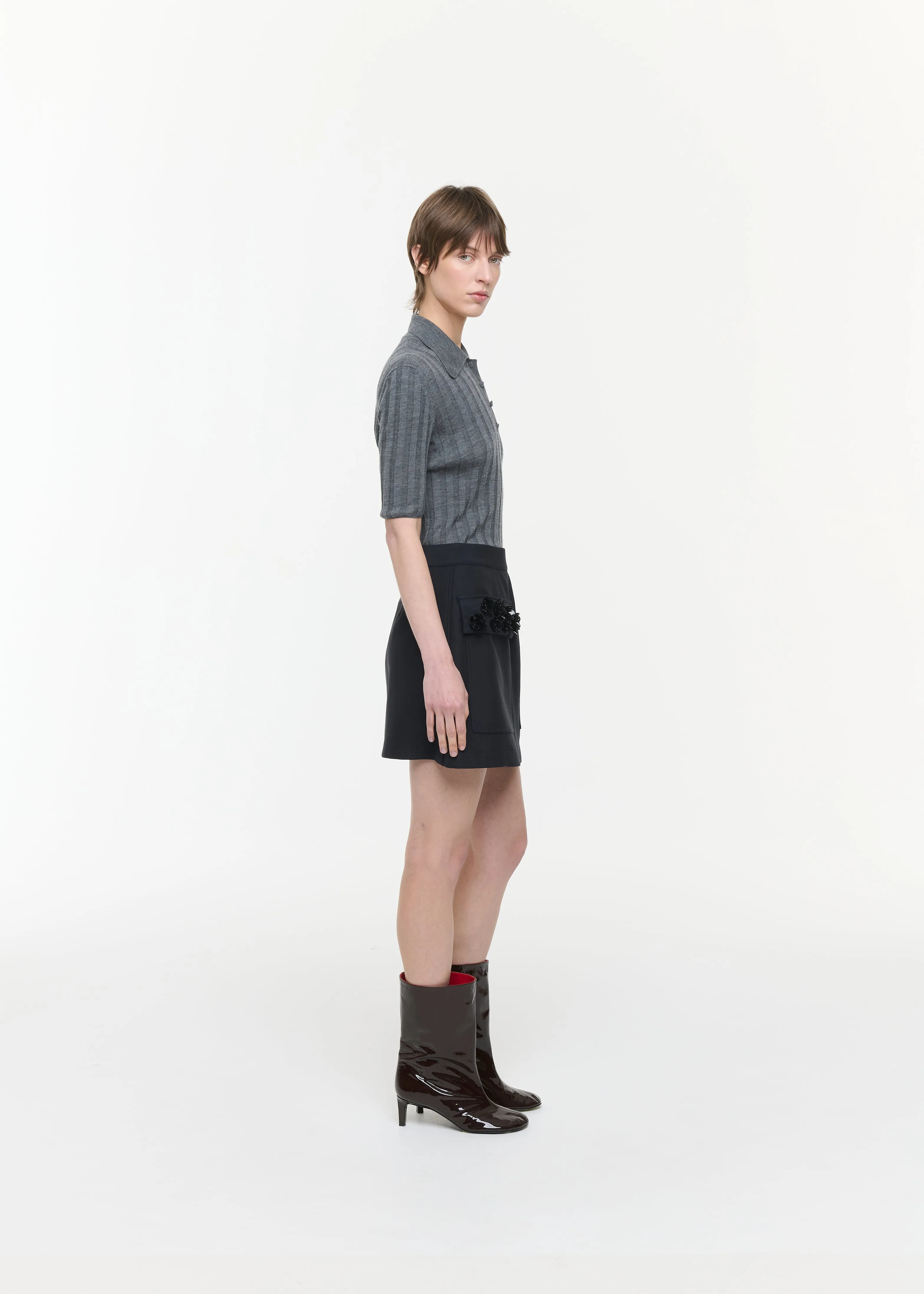 MINI SKIRT WITH EMBROIDERED POCKETS sold by Plan C product image thumbnail 5