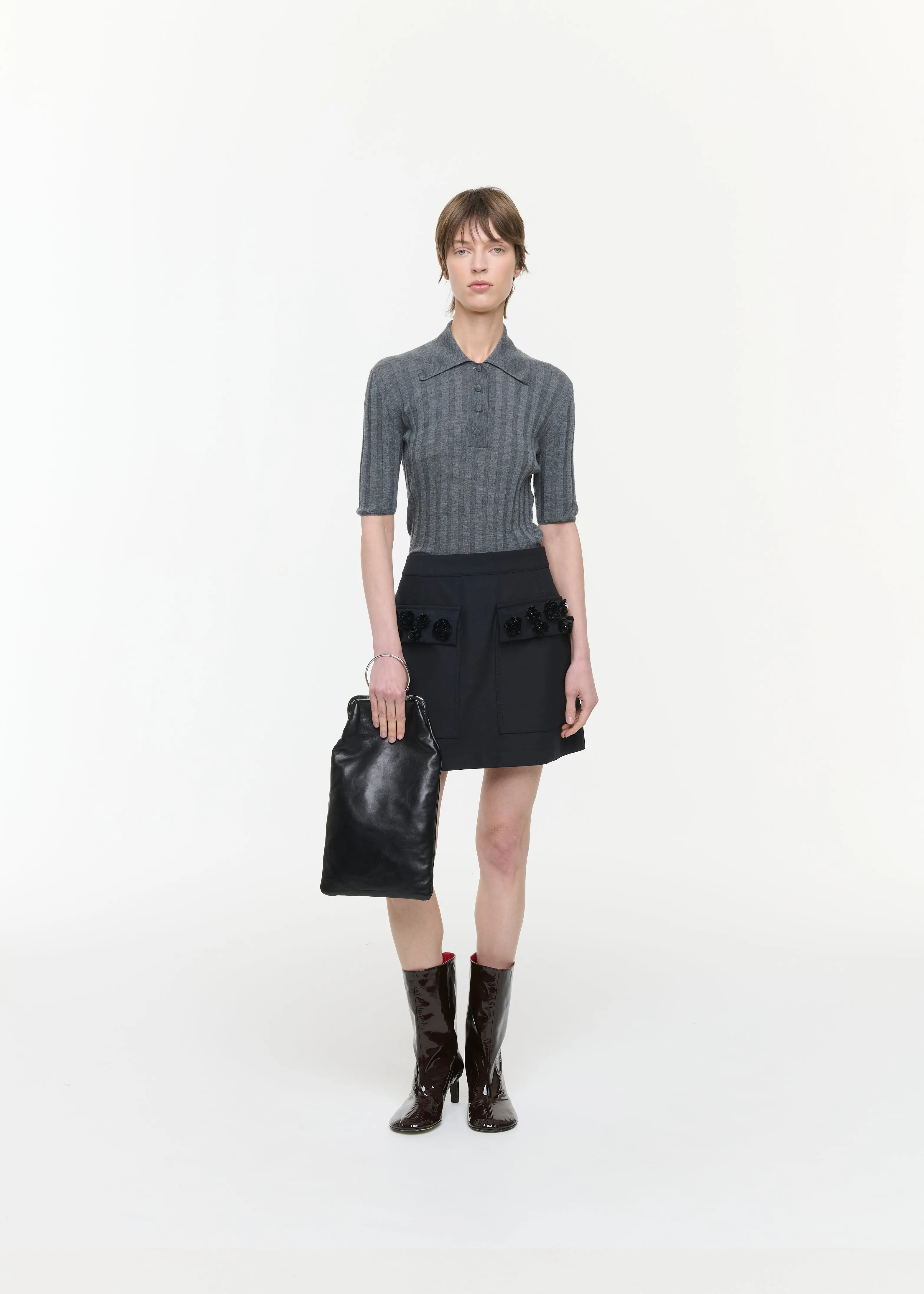 MINI SKIRT WITH EMBROIDERED POCKETS sold by Plan C product image thumbnail 2
