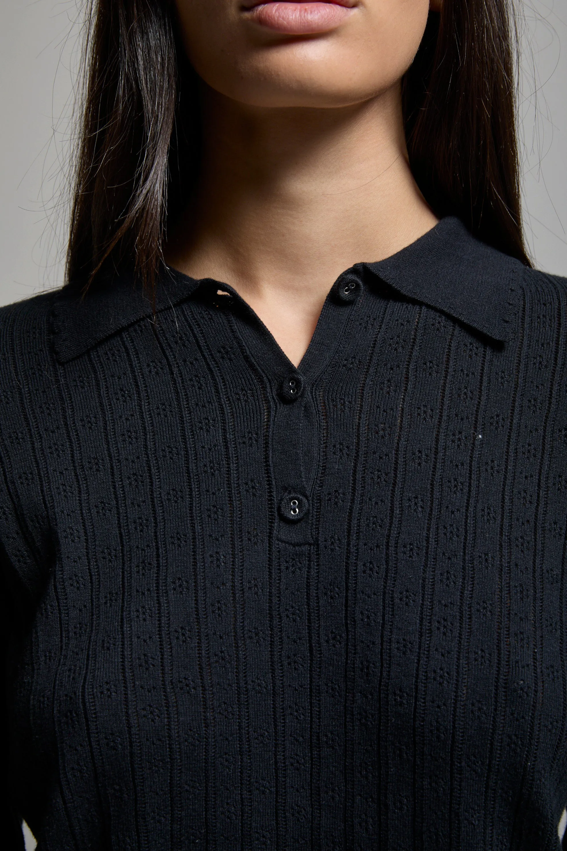 Presley Pointelle Polo sold by ASHER product image thumbnail 5