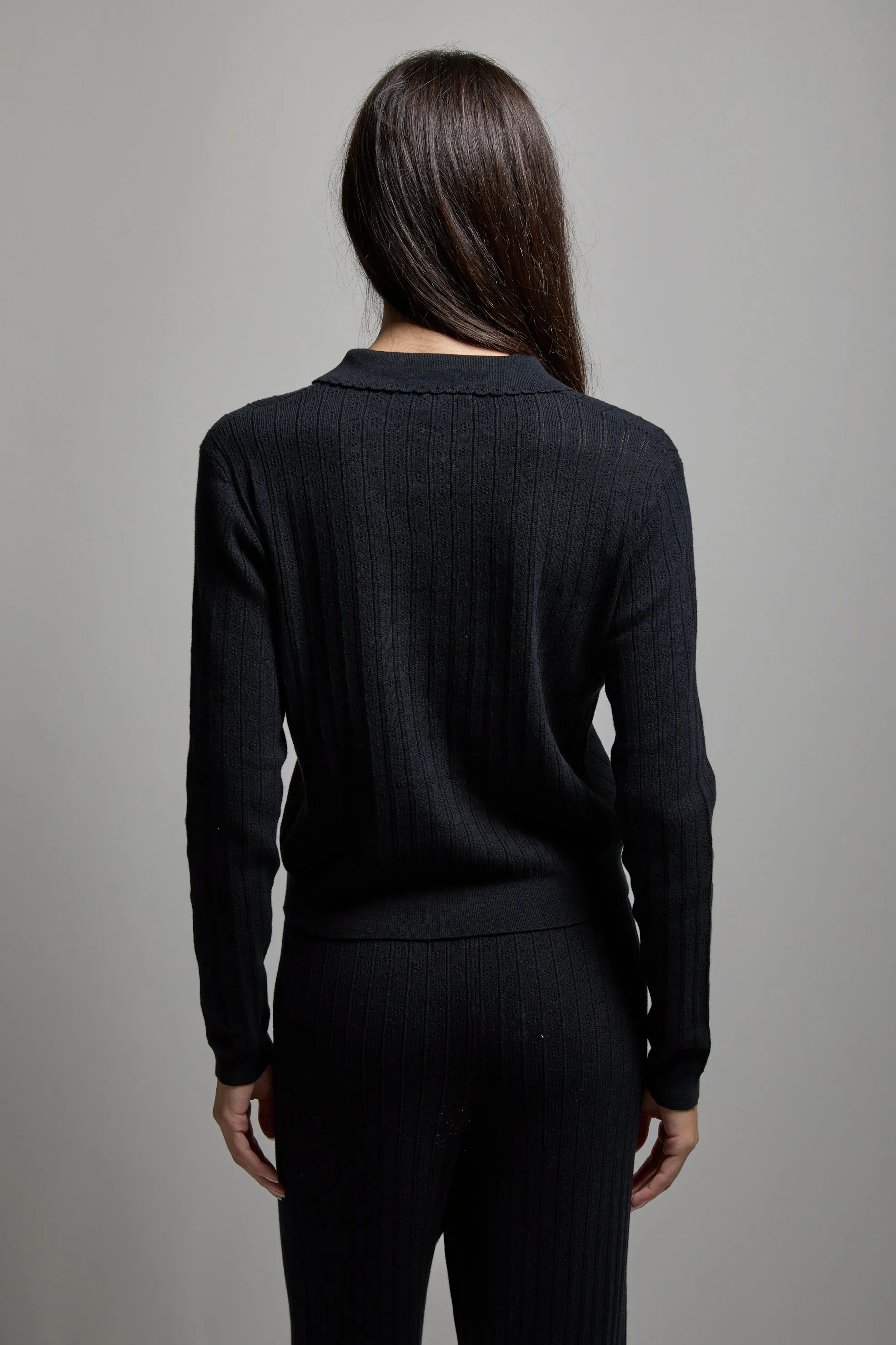 Presley Pointelle Polo sold by ASHER product image thumbnail 3