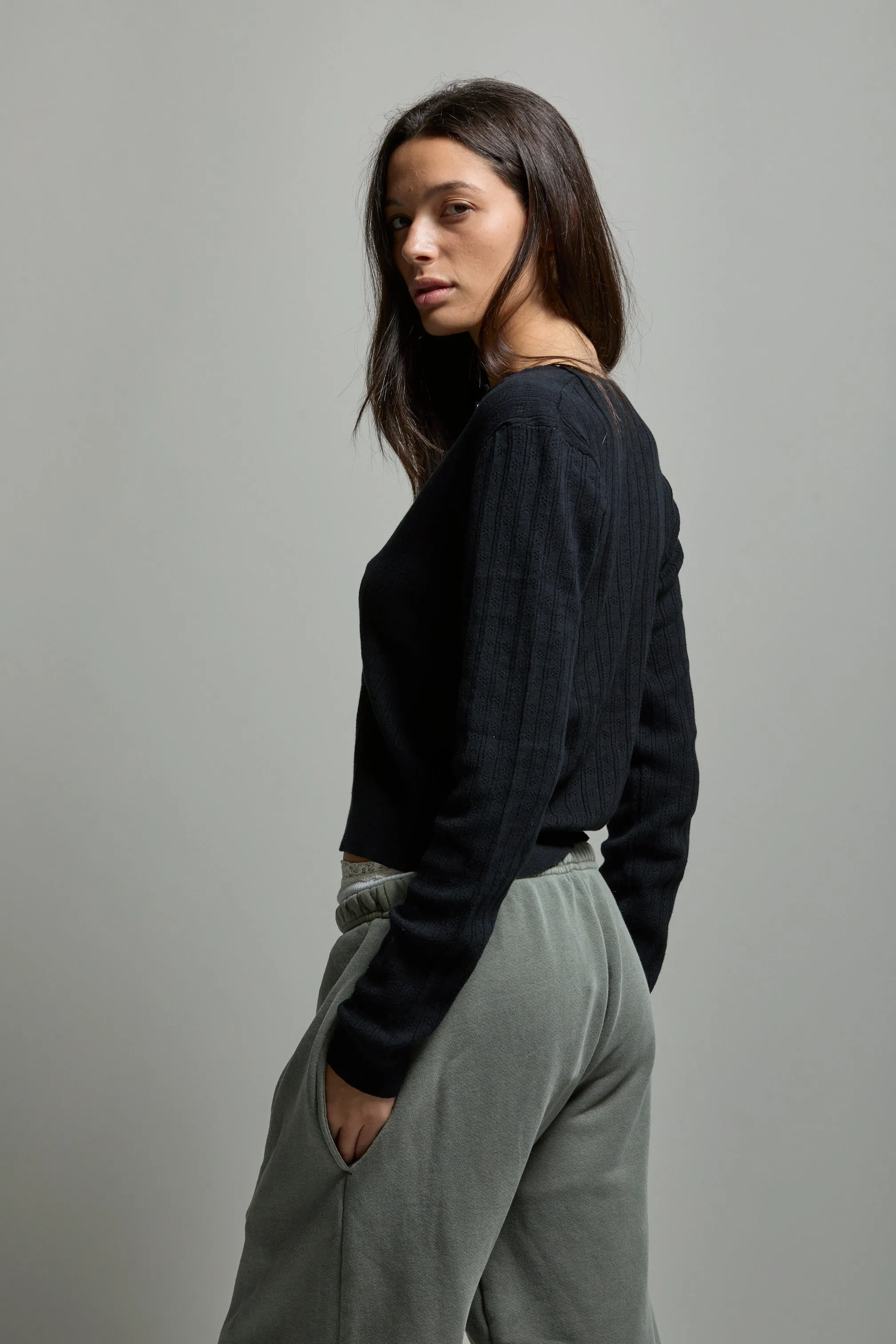 Pipa Pointelle Cardigan sold by ASHER product image thumbnail 3